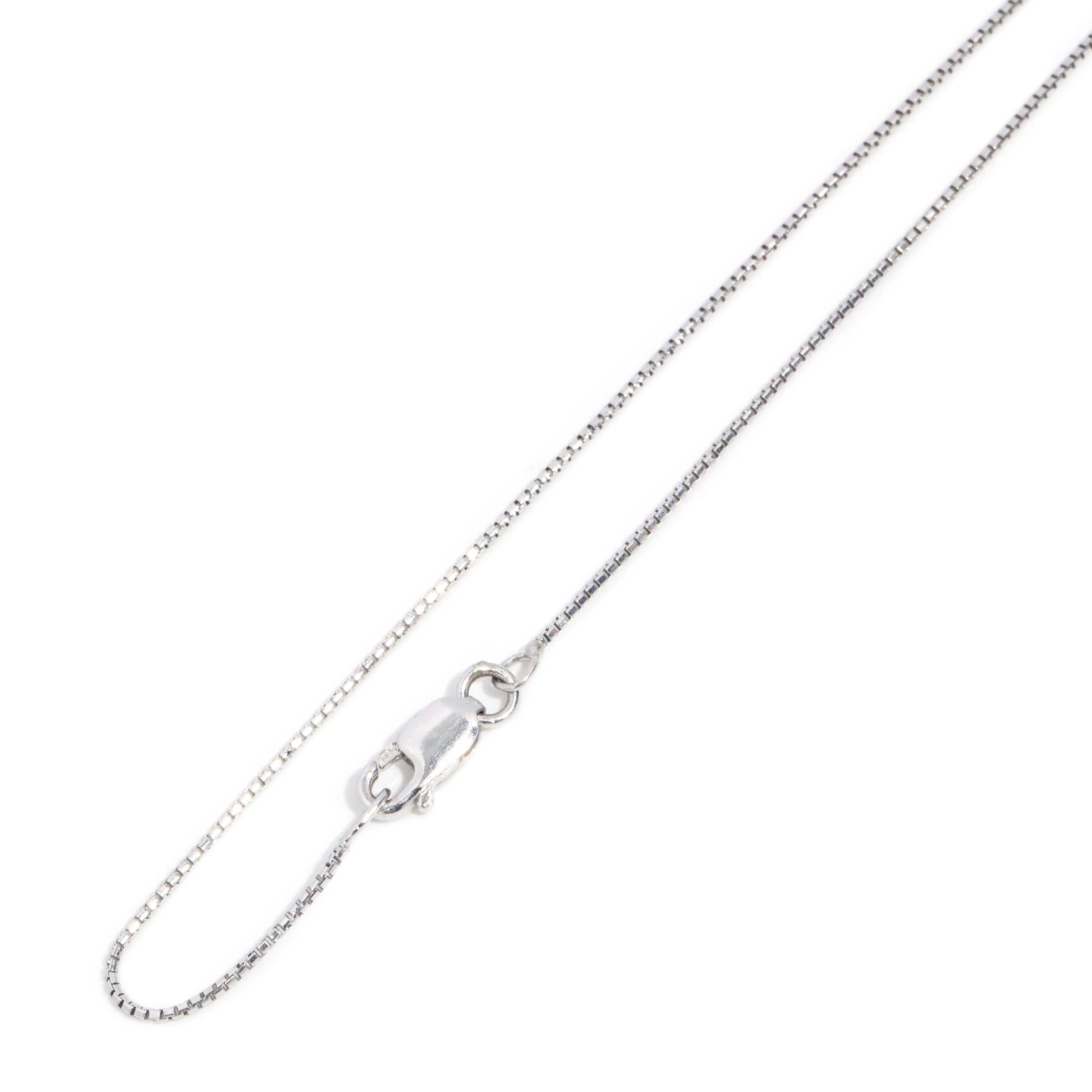 Anna Diamond Snowflake Pendant Necklace 14K White Gold Pendants/Necklaces Anthology Jewellers 