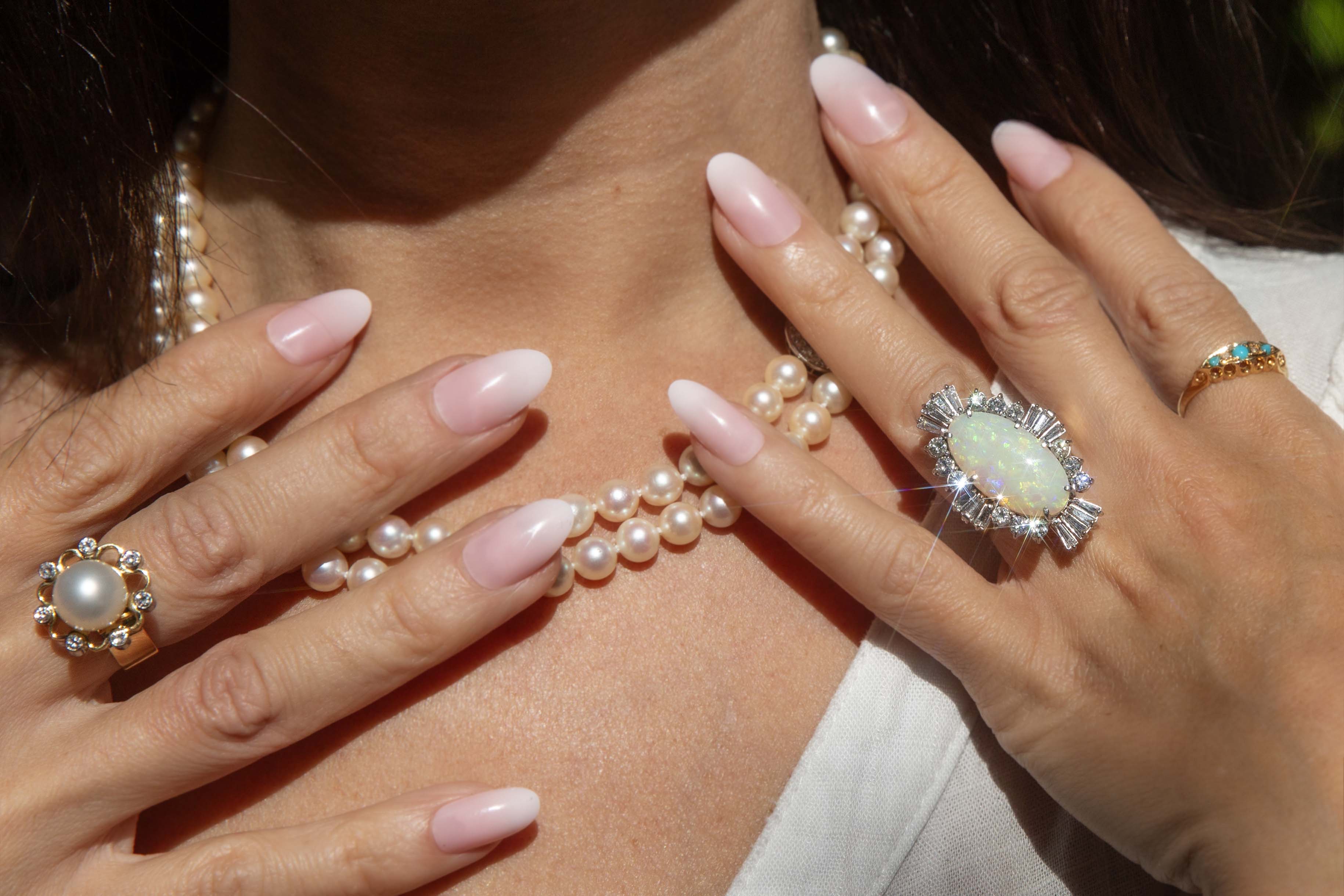 Annabelle South Sea Pearl & Diamond Ring 18K Two Tone Gold Rings Anthology Jewellers 