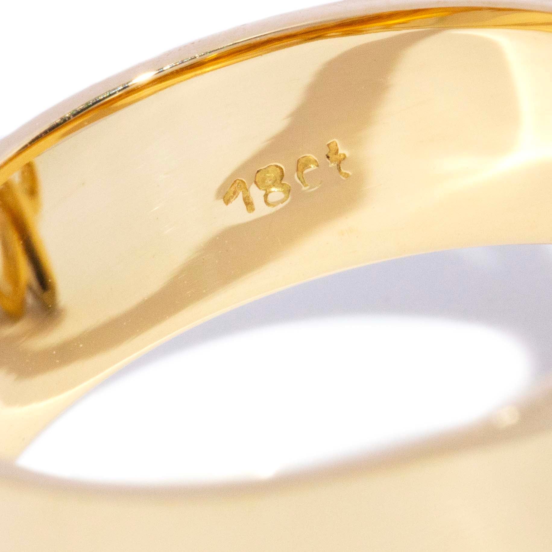 Annabelle South Sea Pearl & Diamond Ring 18K Two Tone Gold Rings Anthology Jewellers 