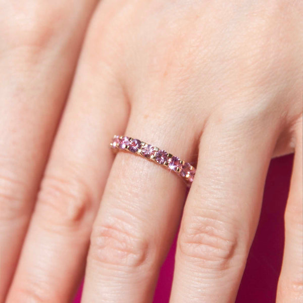 "Stunning 18ct Gold Ceylon Sapphire Ombre Ring, 'Before The Stars' design, perfect luxury jewelry choice for style and elegance."