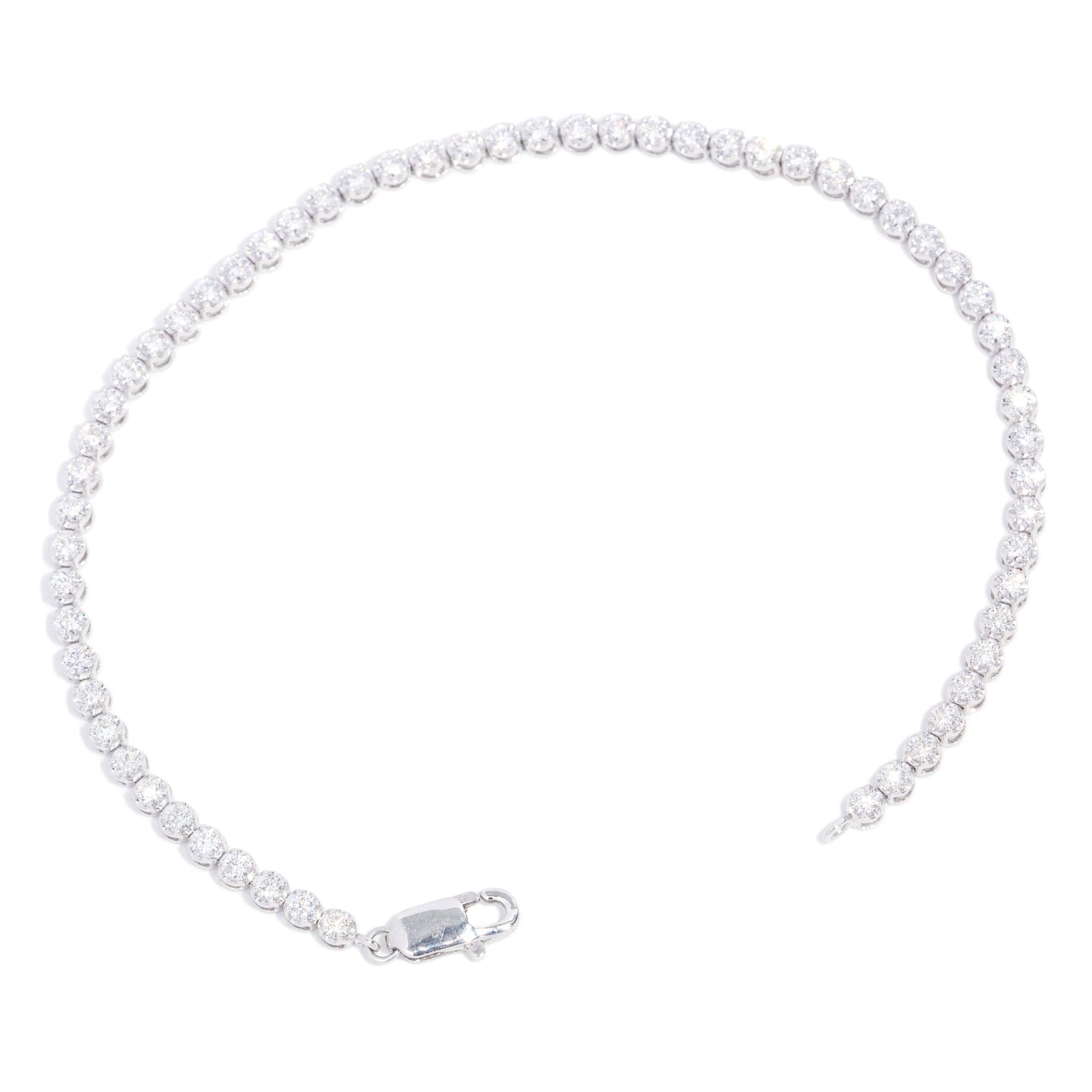 Bianca Diamond Tennis Bracelet 9K White Gold TDW 1.77ct Bracelets/Bangles Anthology Jewellers 