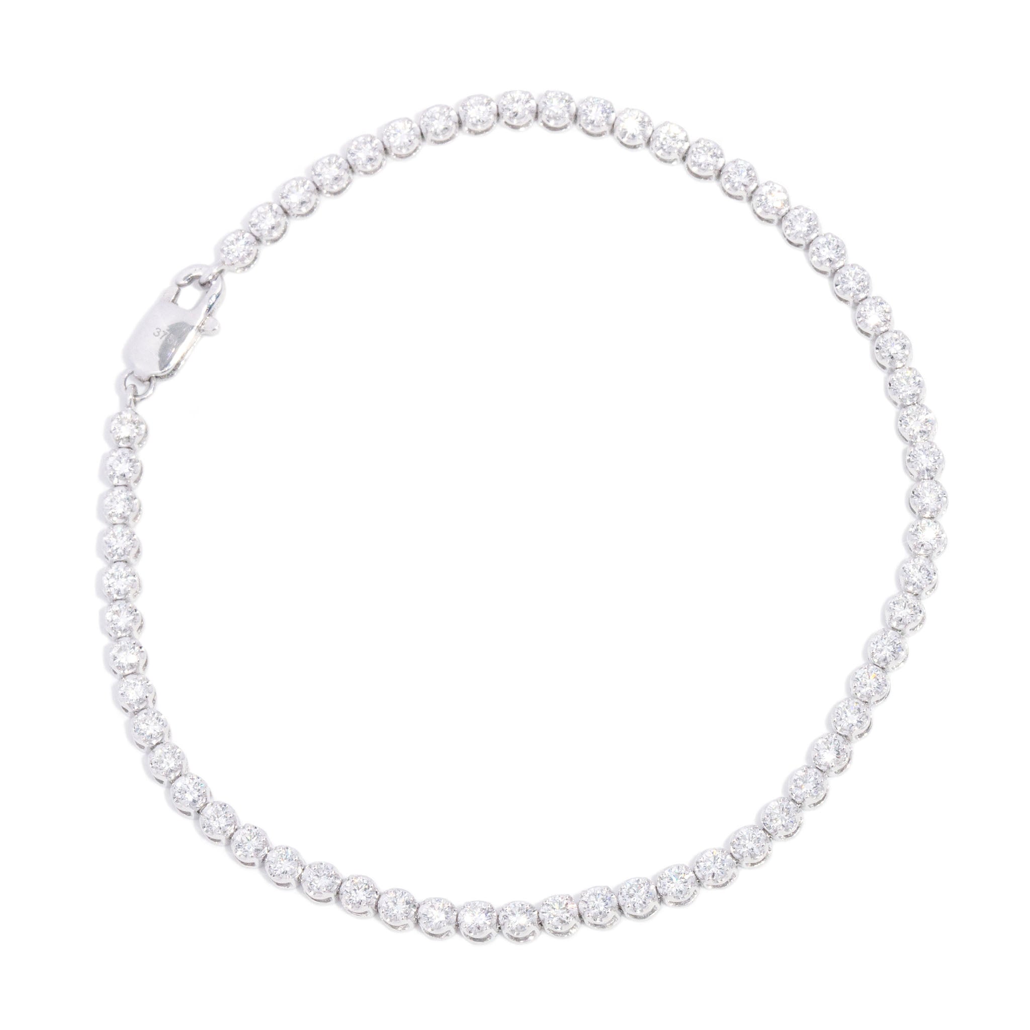 Bianca Diamond Tennis Bracelet 9K White Gold TDW 1.77ct Bracelets/Bangles Anthology Jewellers 