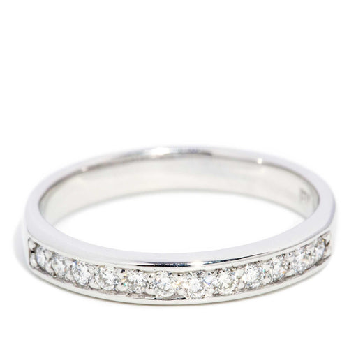 Maylee Channel Set Diamond Eternity Ring 18K White Gold