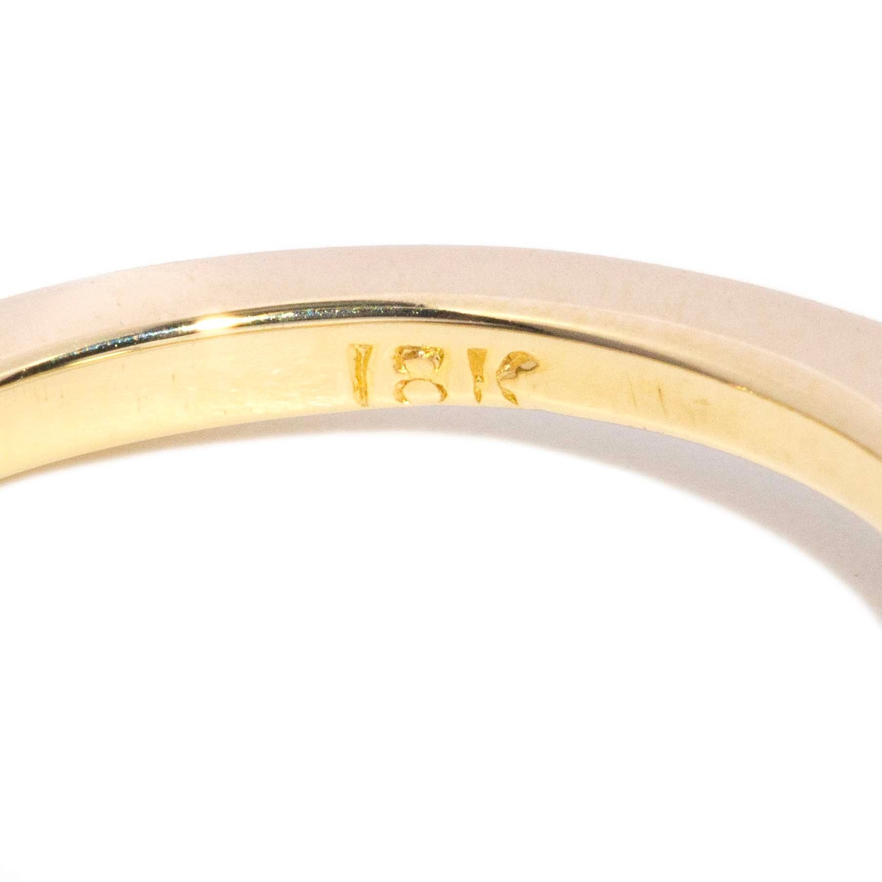 Darla Contemporary Pear Cut Claw Set Diamond Trilogy Ring 18ct Yellow Gold Rings Imperial Jewellery 