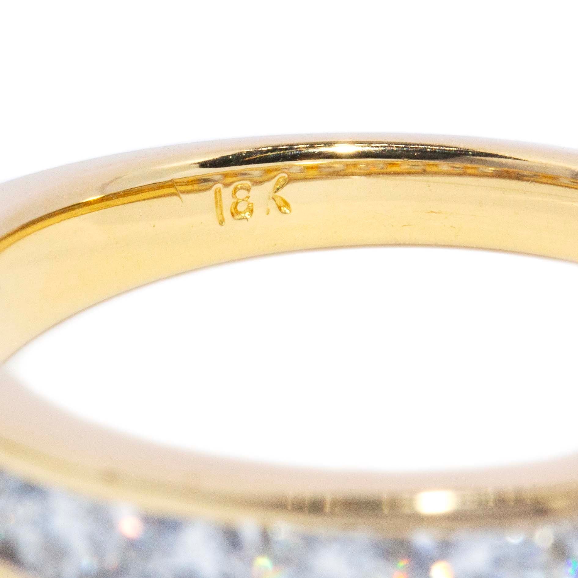 Delilah Channel Set Diamond Eternity Ring 18K Yellow Gold Rings Anthology Jewellers 