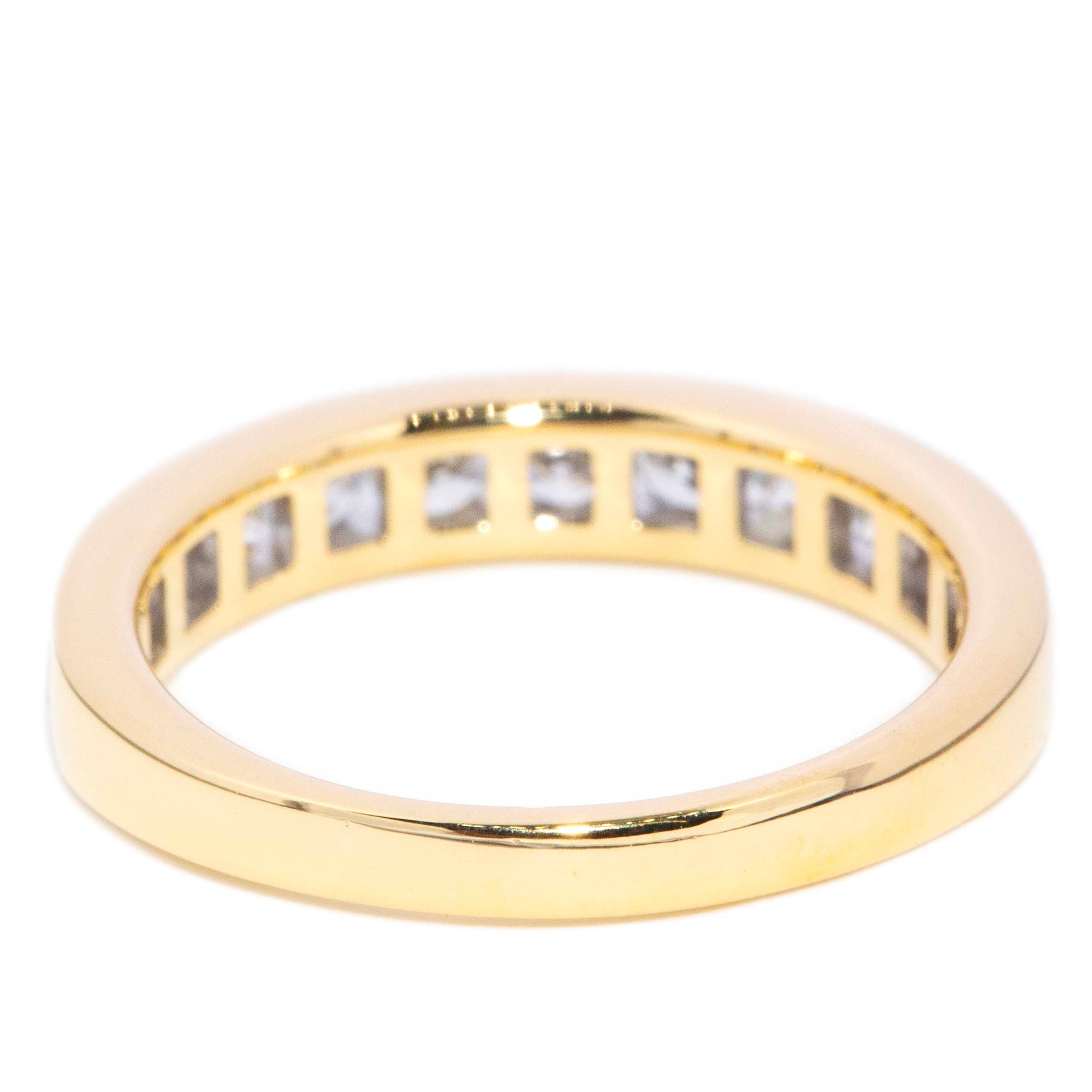 Delilah Channel Set Diamond Eternity Ring 18K Yellow Gold Rings Anthology Jewellers 