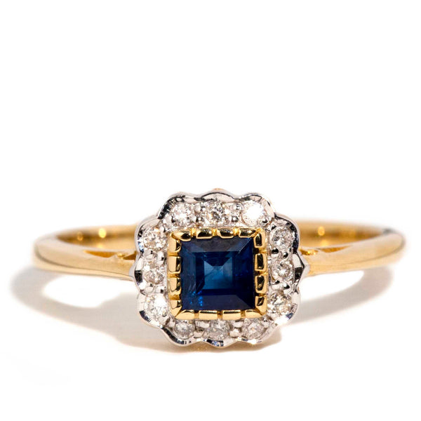 Eloise Sapphire & Diamond 9 Carat Gold Cluster Ring* DRAFT Rings Imperial Jewellery Imperial Jewellery - Hamilton 