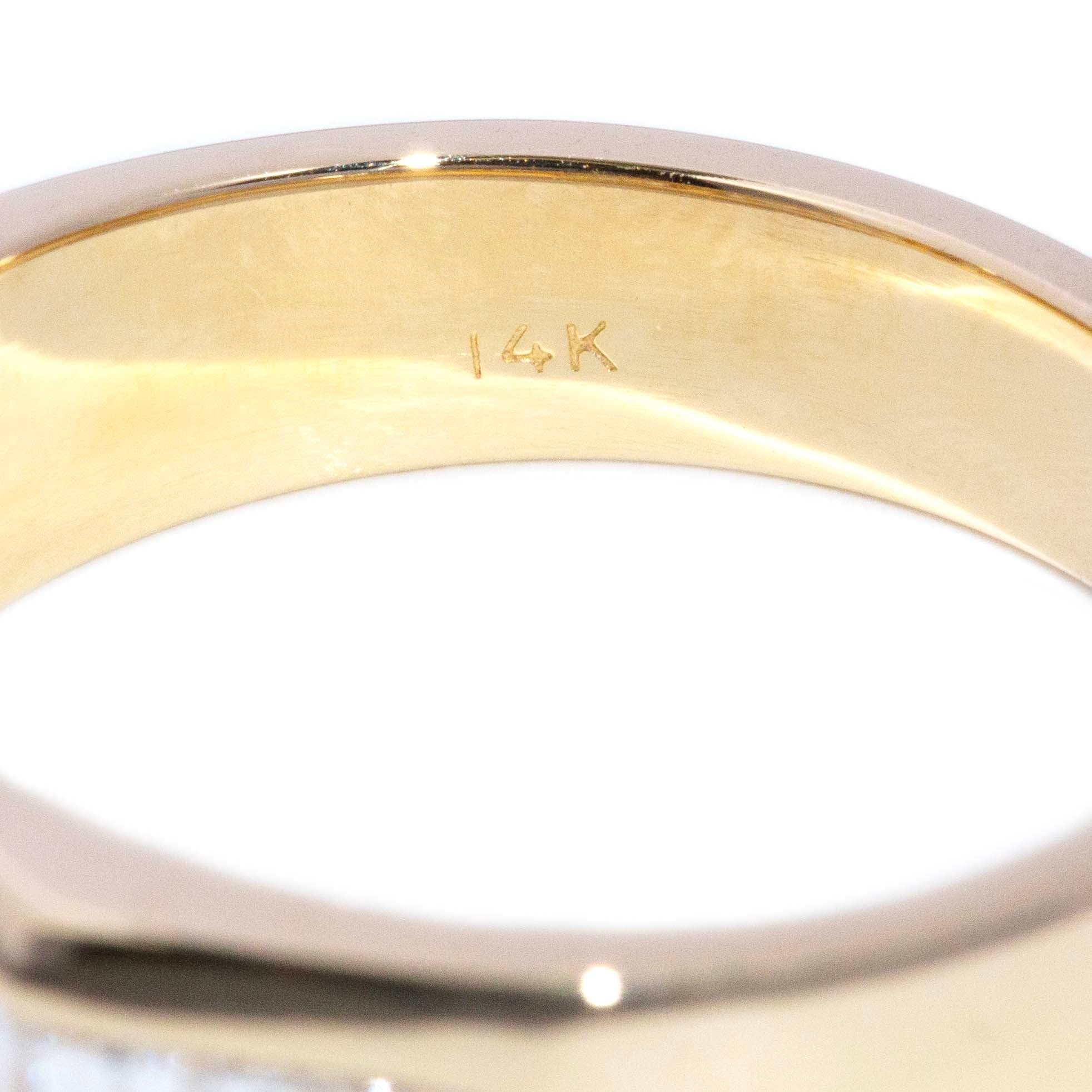Emilio Geometric Baguette Diamond Band 14K Yellow Gold Rings Anthology Jewellers 