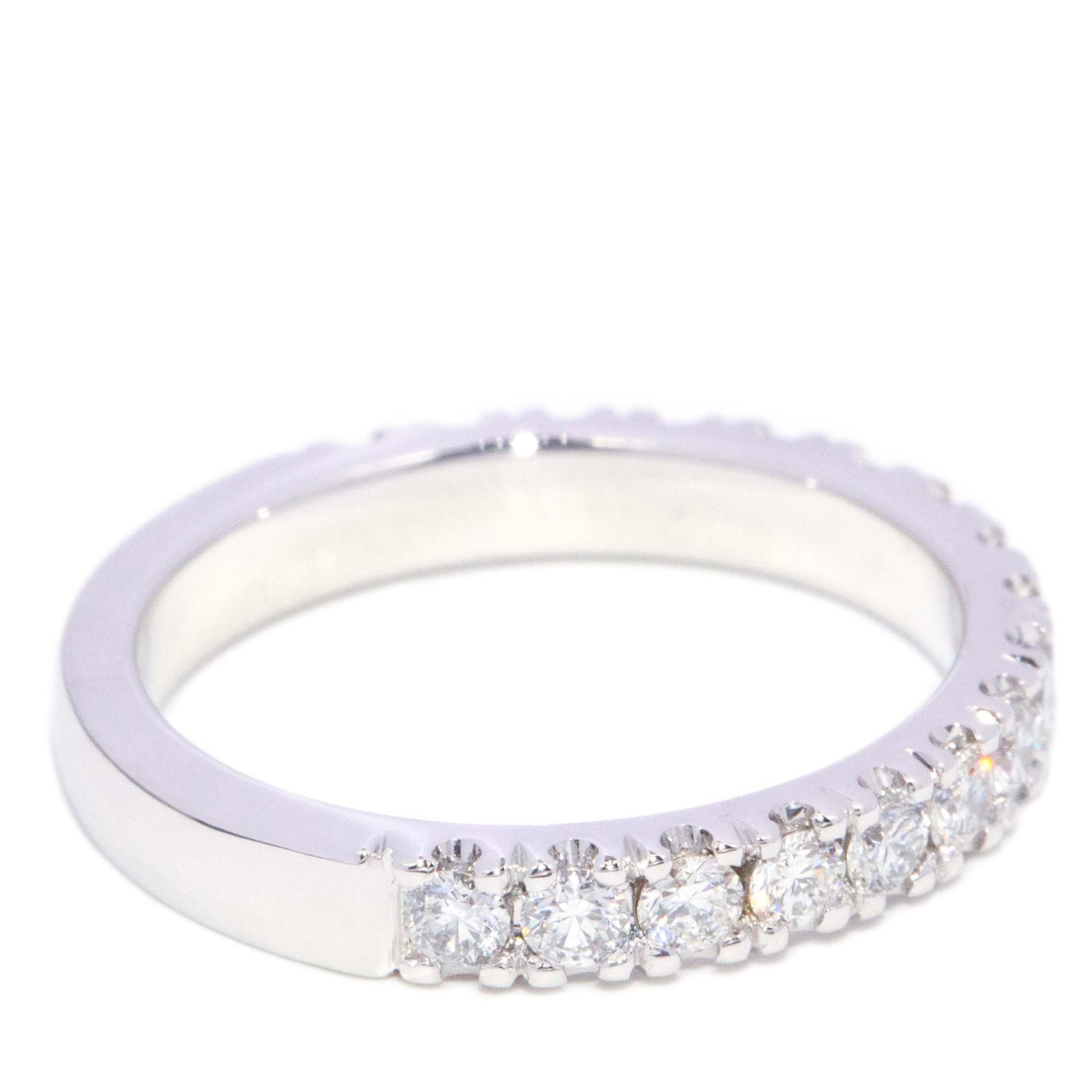 Emmie Diamond Eternity Ring 18K White Gold TDW 0.56ct Rings Anthology Jewellers 
