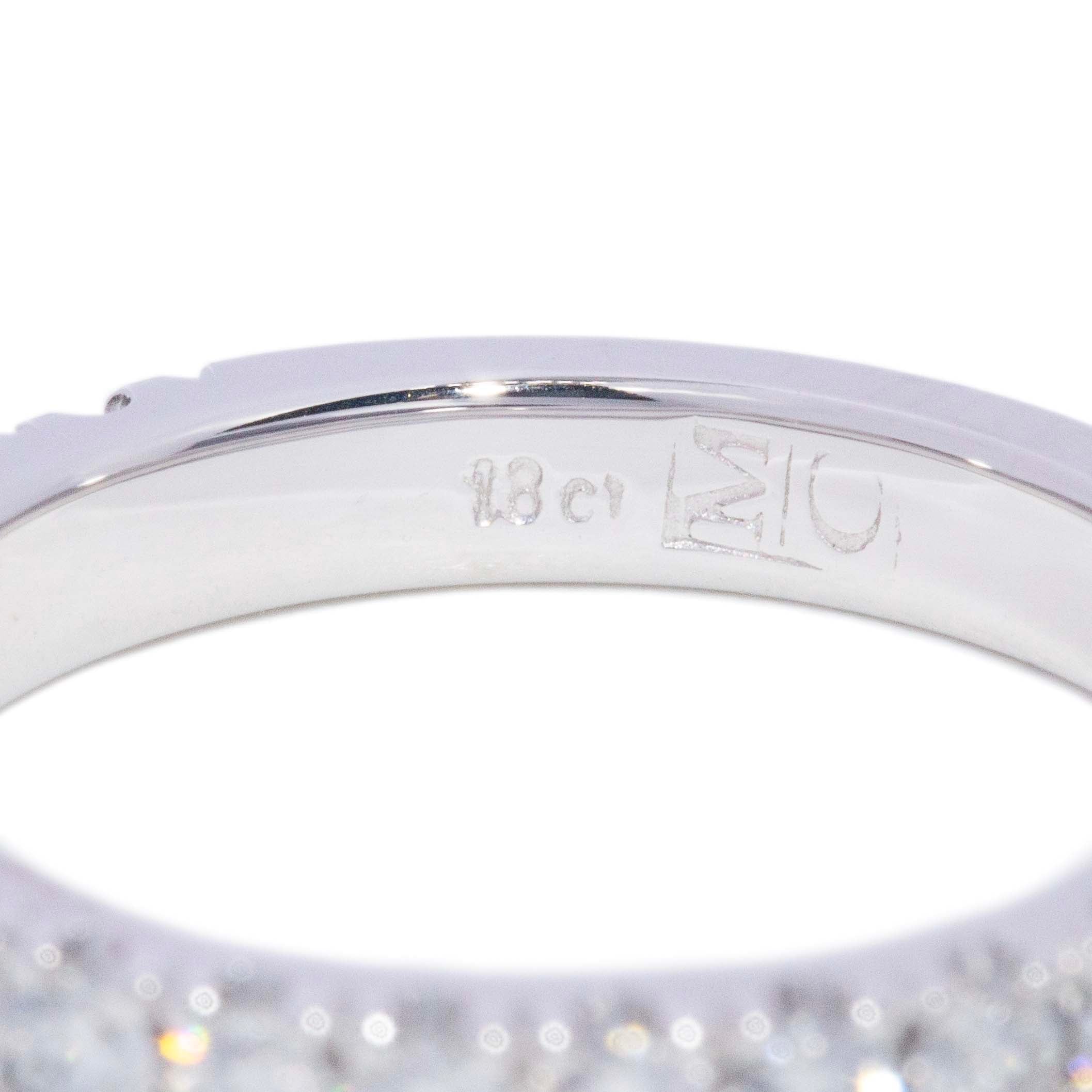 Emmie Diamond Eternity Ring 18K White Gold TDW 0.56ct Rings Anthology Jewellers 
