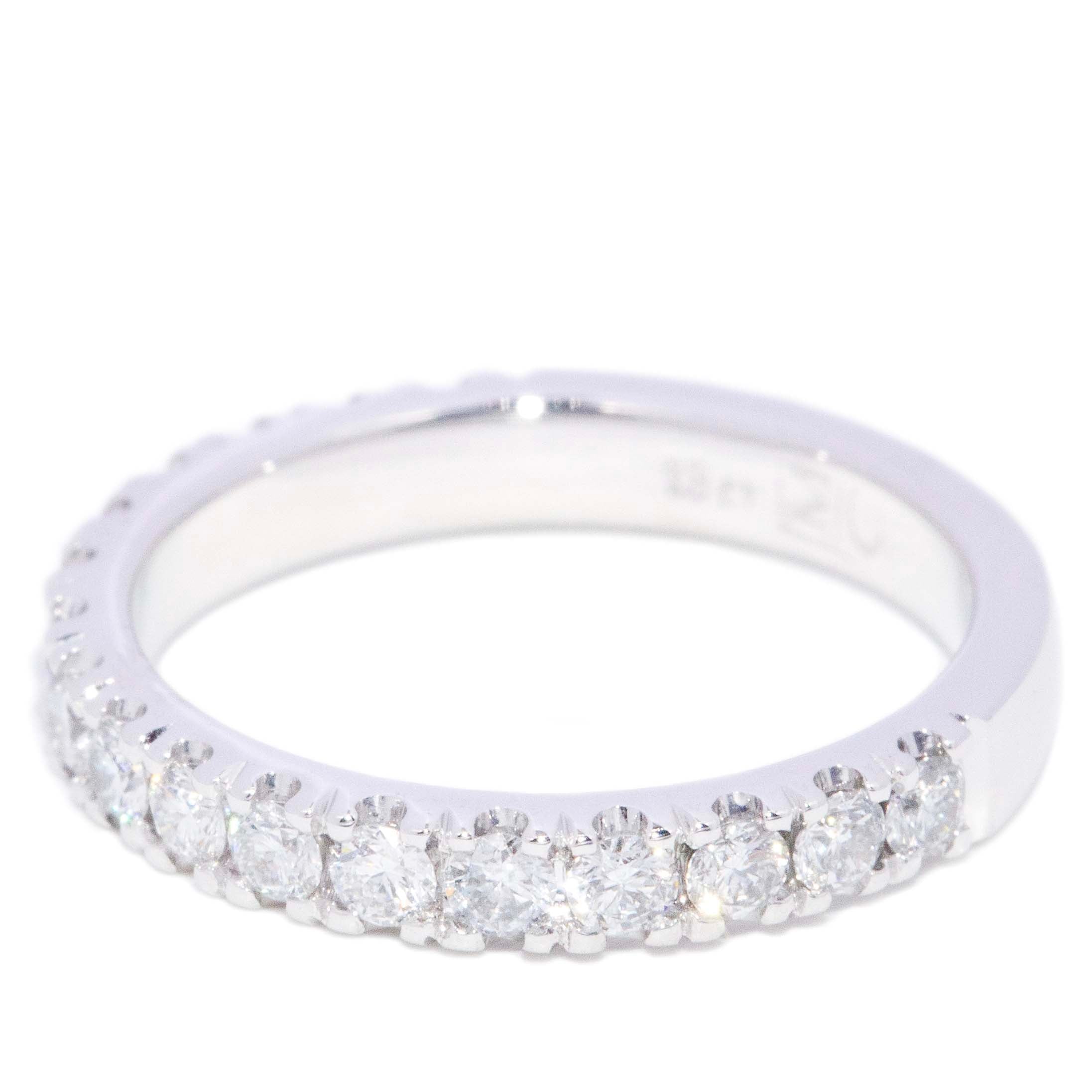 Emmie Diamond Eternity Ring 18K White Gold TDW 0.56ct Rings Anthology Jewellers 