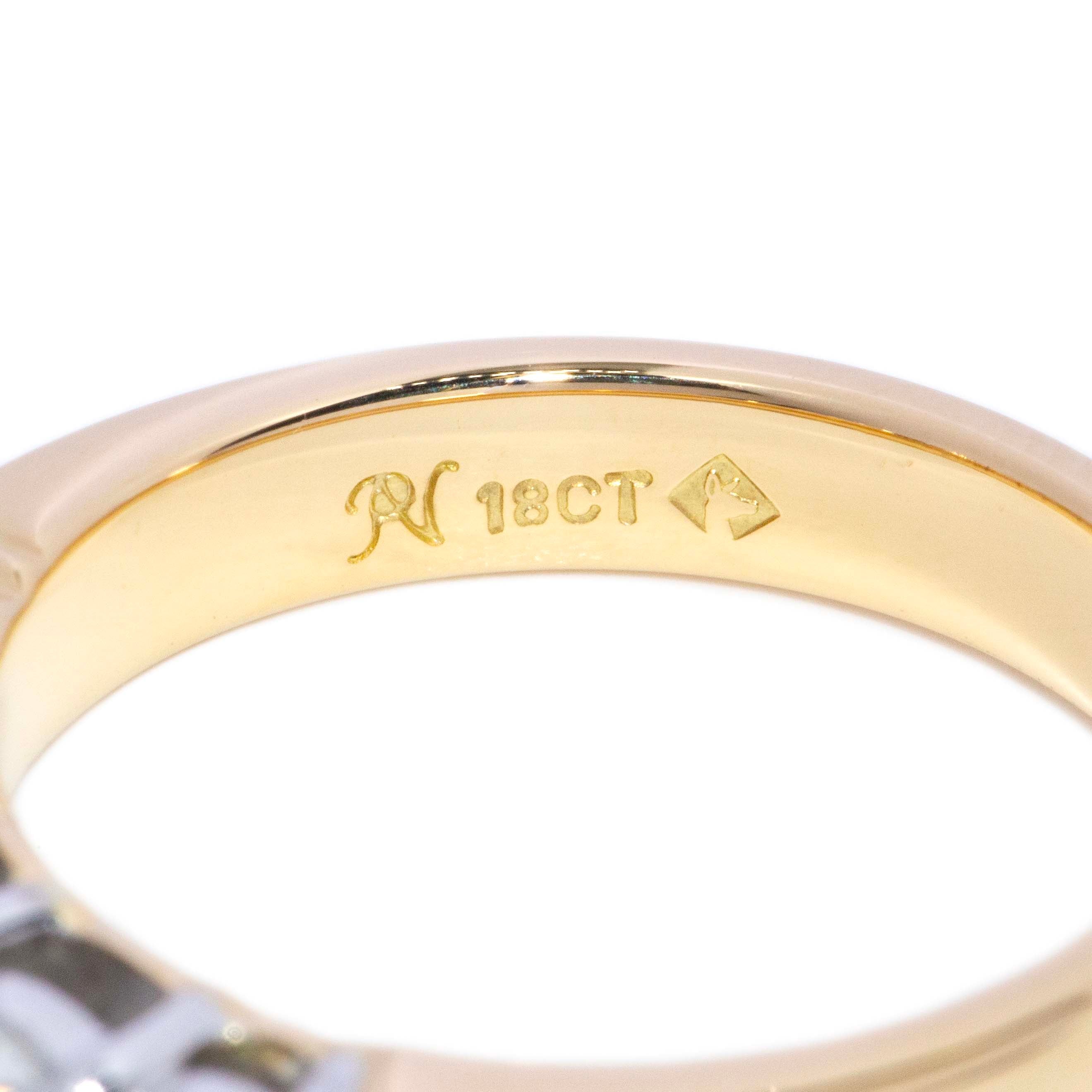 Emmie Diamond Five Stone Eternity Ring 18K Two Tone Gold Rings Anthology Jewellers 
