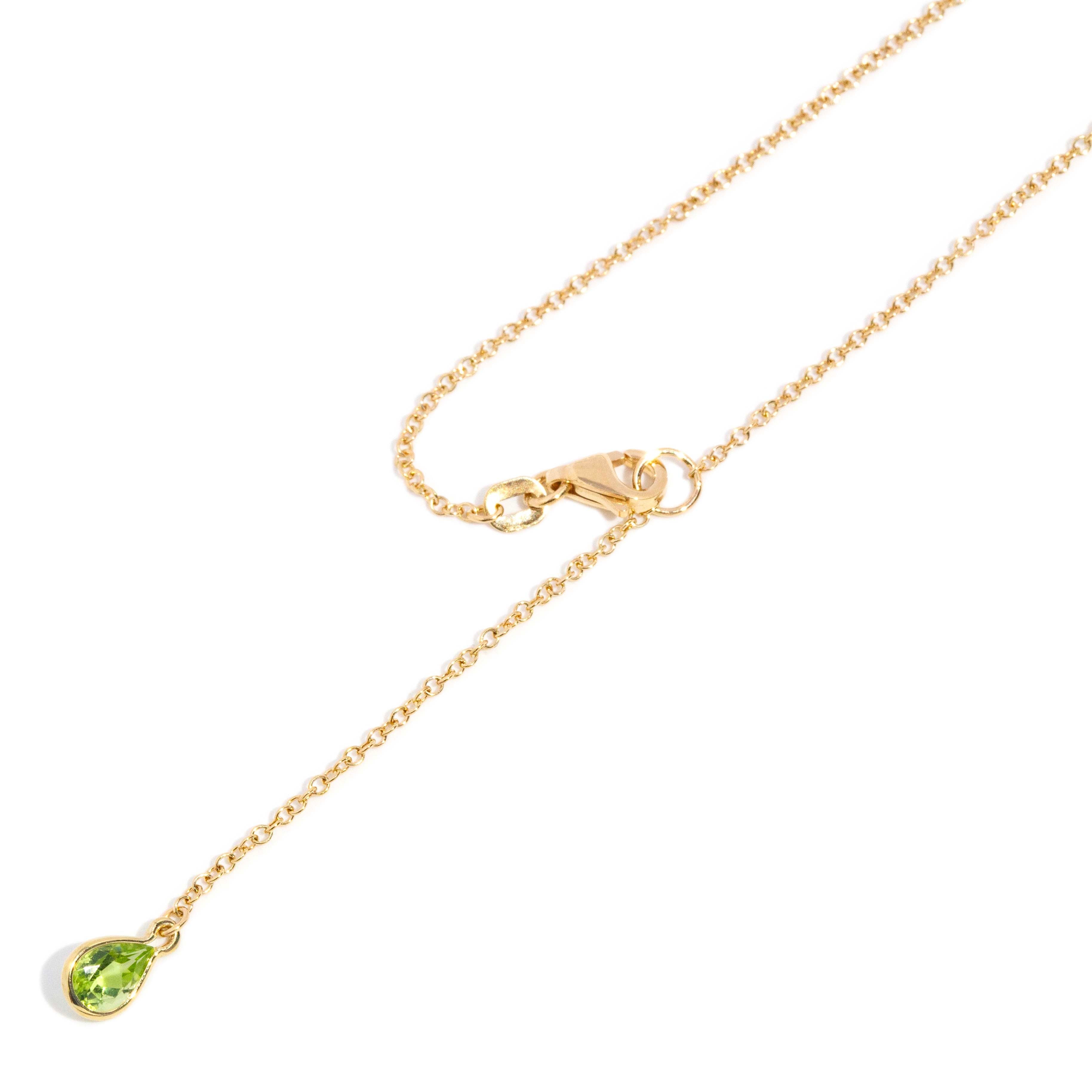 Felicia Rhodolite Peridot Butterfly Necklet 18K Yellow Gold Pendants/Necklaces Anthology Jewellers 