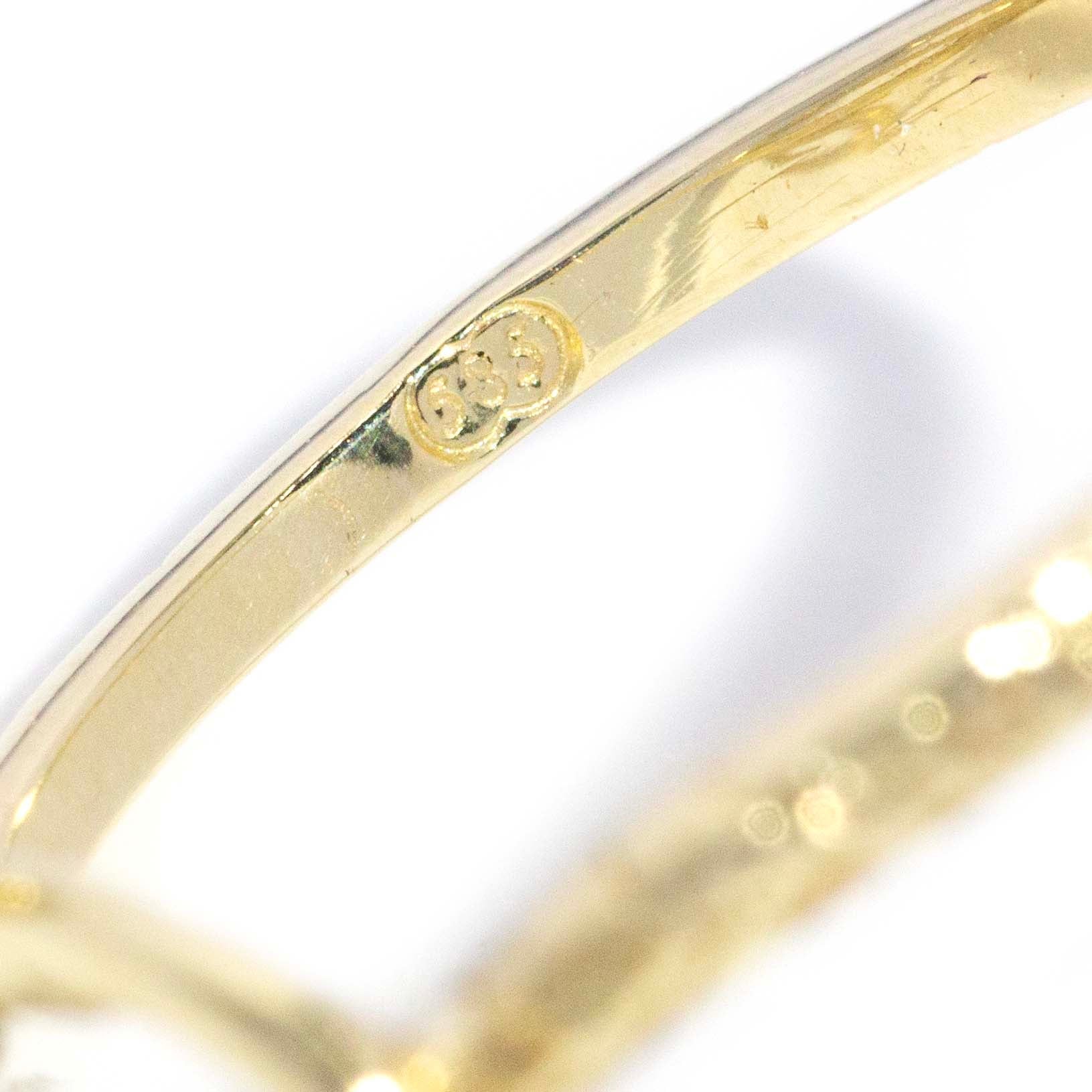 Hildie 1980s Asymmetrical Snake Ring 9ct Gold Rings Imperial Jewellery 