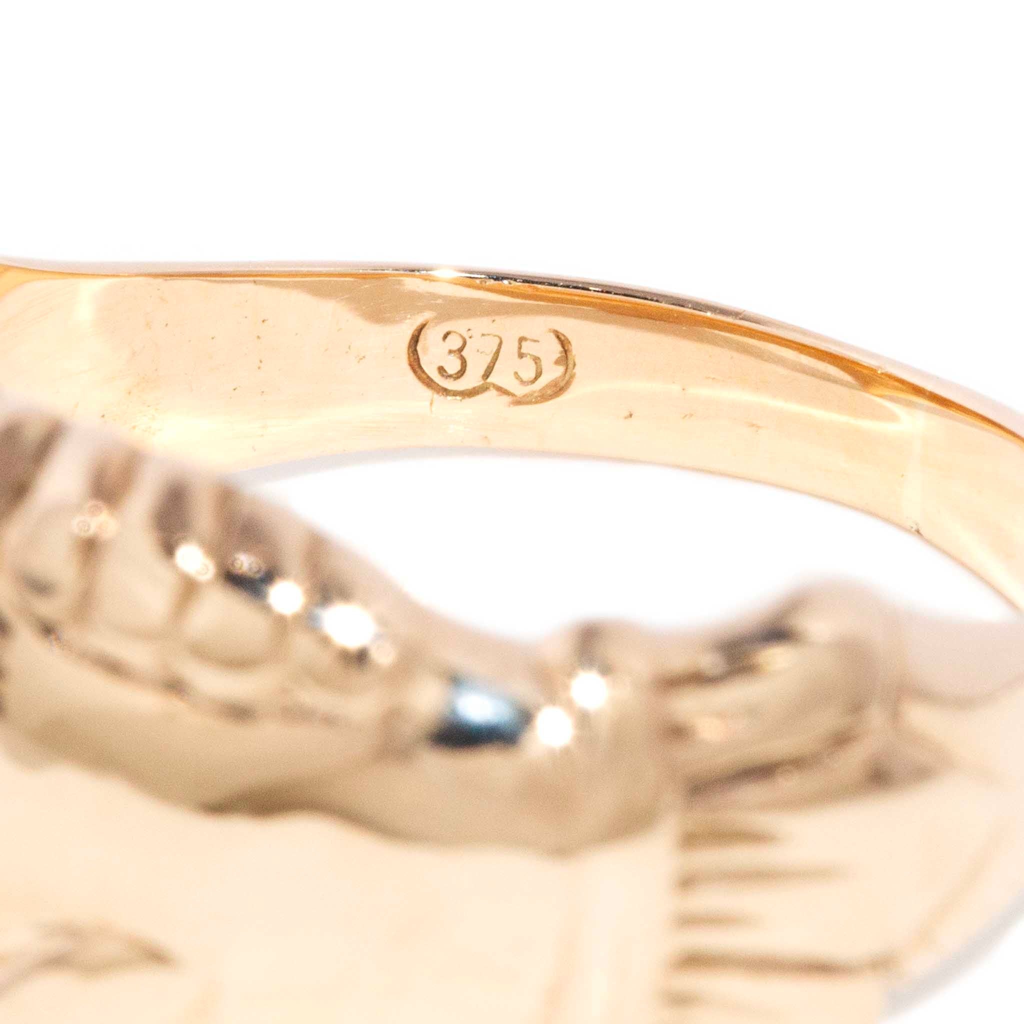 Idzi 1970s Fede Handshake Loyalty Ring 9K Rose Gold Rings Imperial Jewellery 