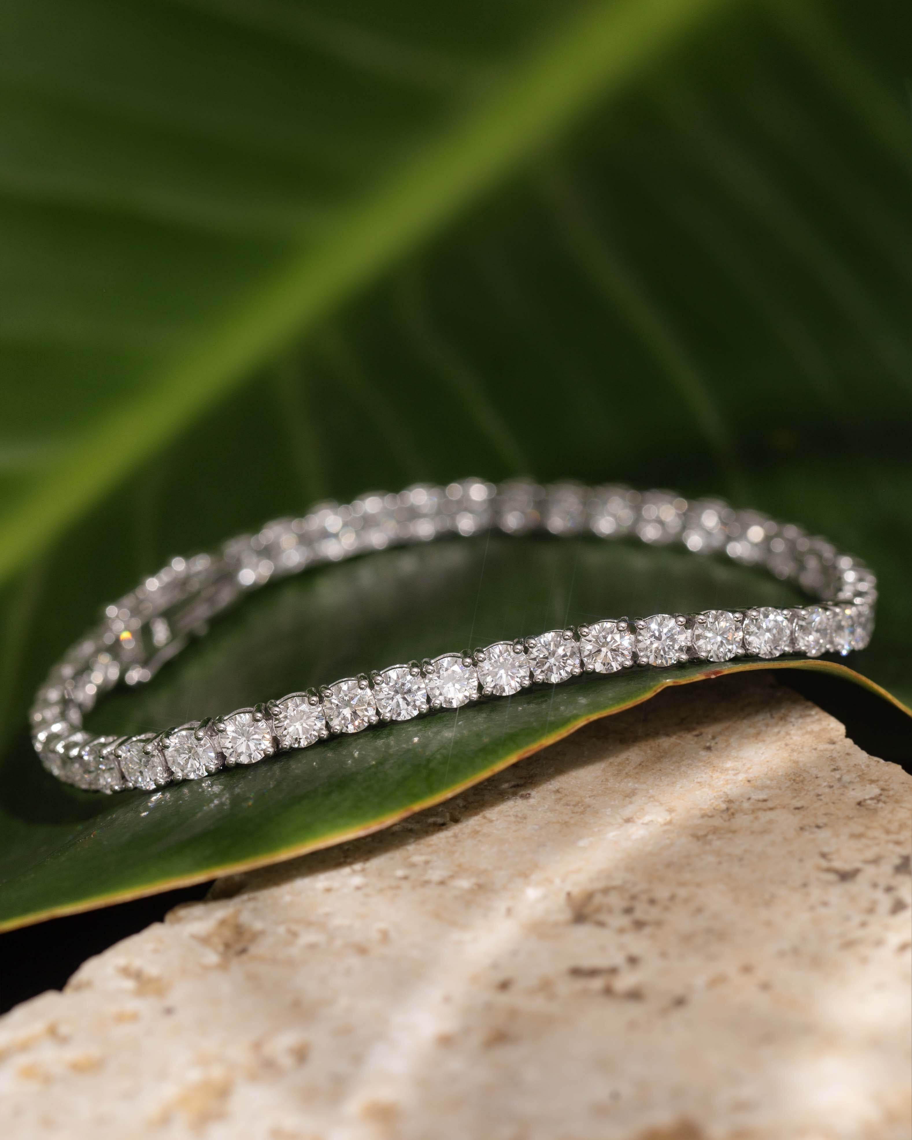 Kassia Diamond Tennis Bracelet 18K White Gold TDW 10.20ct Bracelets/Bangles Imperial Jewellery 