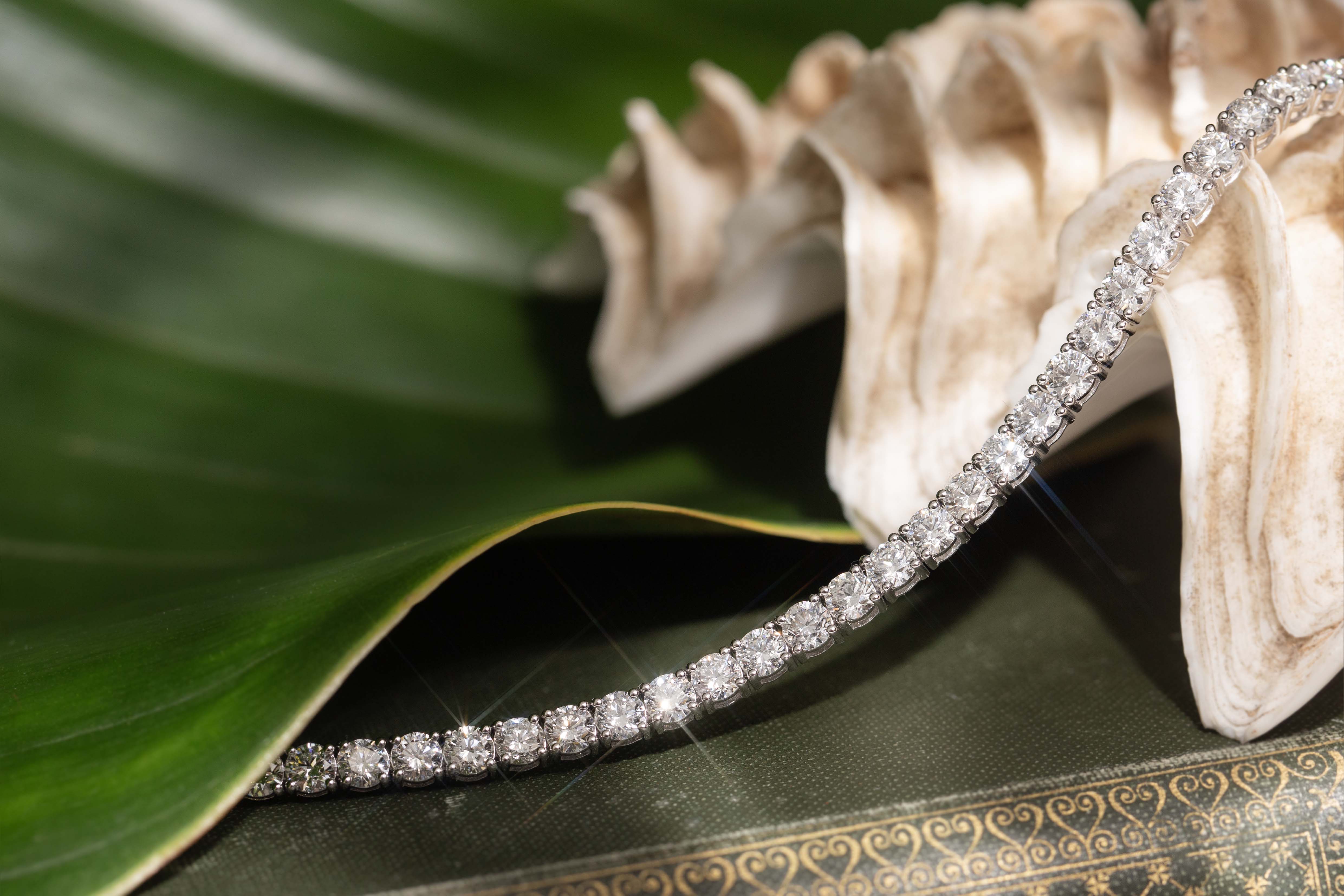 Kassia Diamond Tennis Bracelet 18K White Gold TDW 10.20ct Bracelets/Bangles Imperial Jewellery 