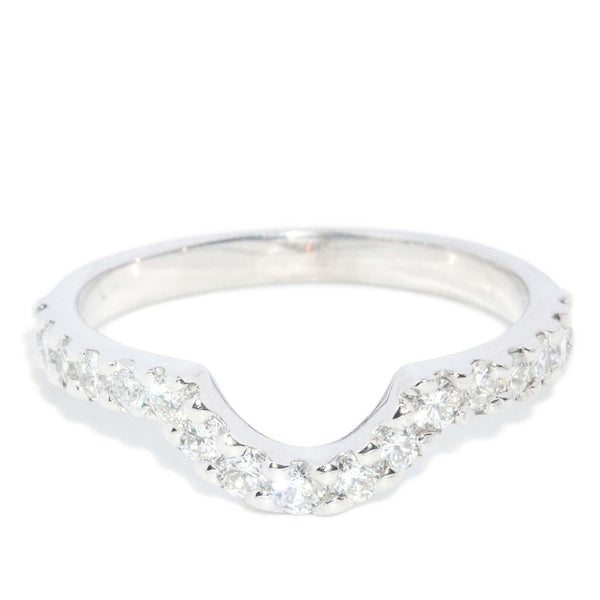 Vintage Circa 1990s Diamond Eternity Band 18 Carat White Gold