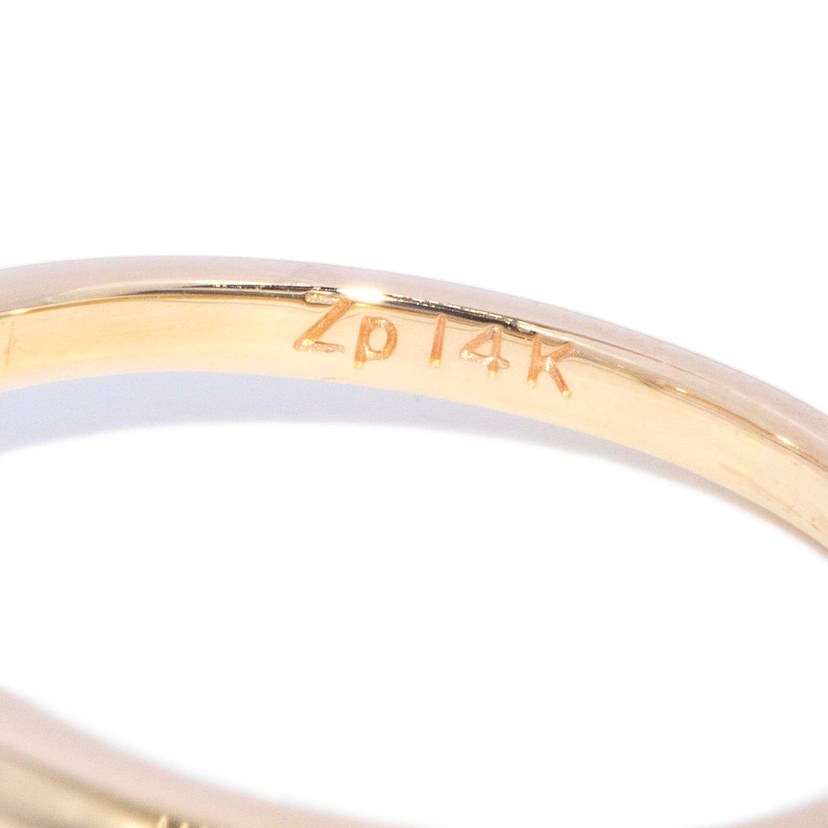 Marnie Marquise Cut Diamond Solitaire Ring 14K Two Tone Gold Rings Anthology Jewellers 