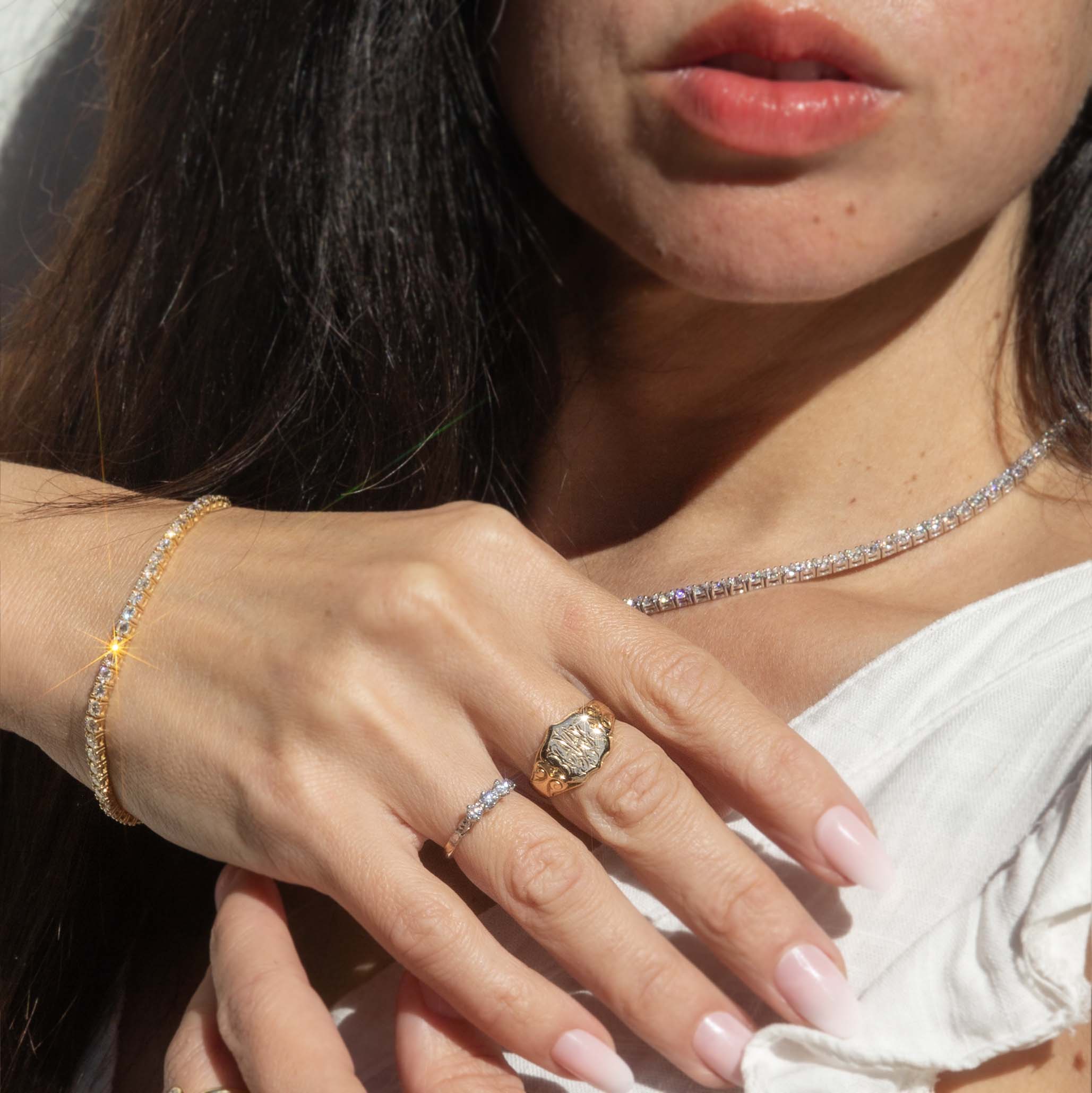 Martha Vintage Circa 1970s Brilliant Diamond Three Stone Ring 18ct Two Tone Gold Rings Imperial Jewellery 