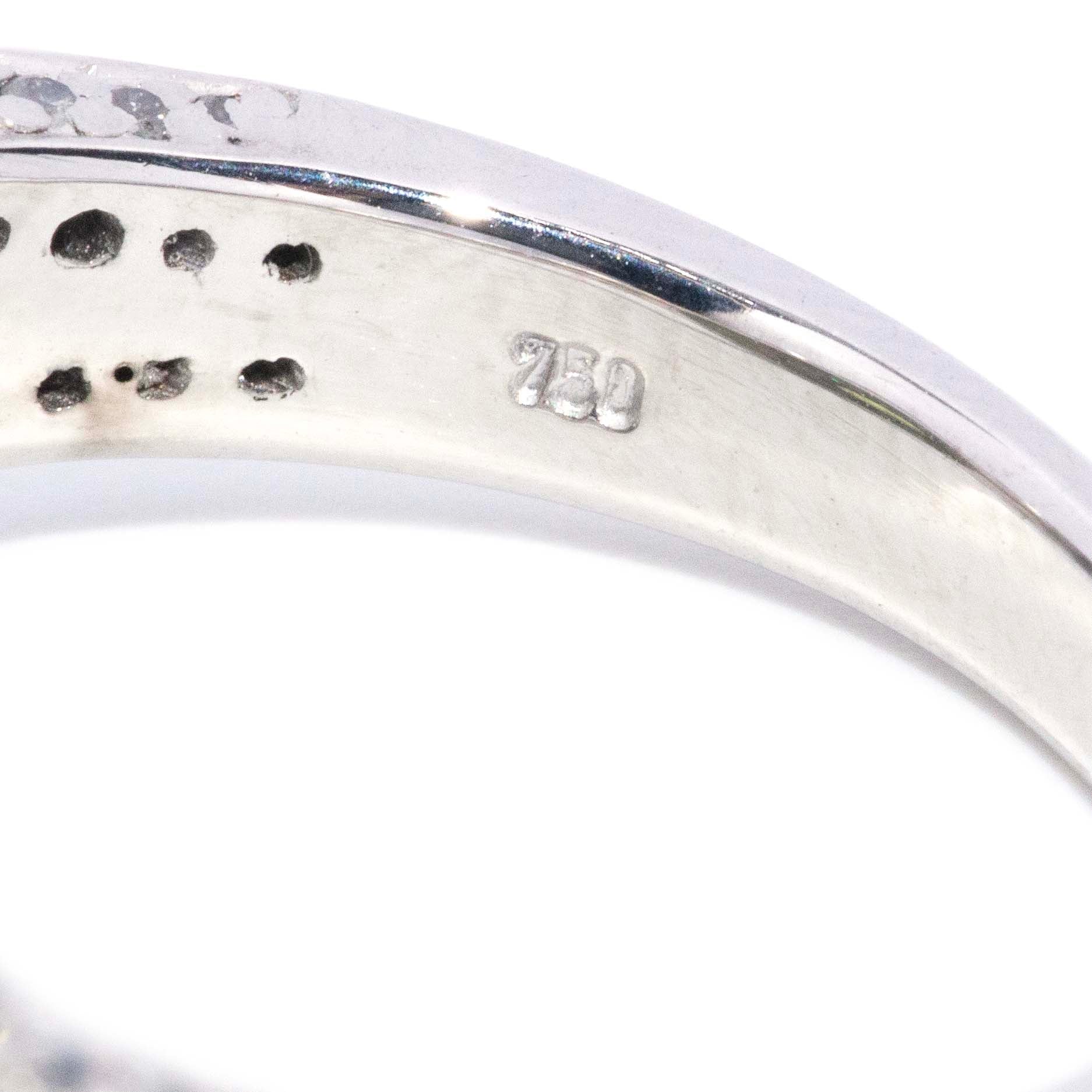 Merynda Parti Sapphire & Diamond Dress Ring 18K White Gold Rings Anthology Jewellers 