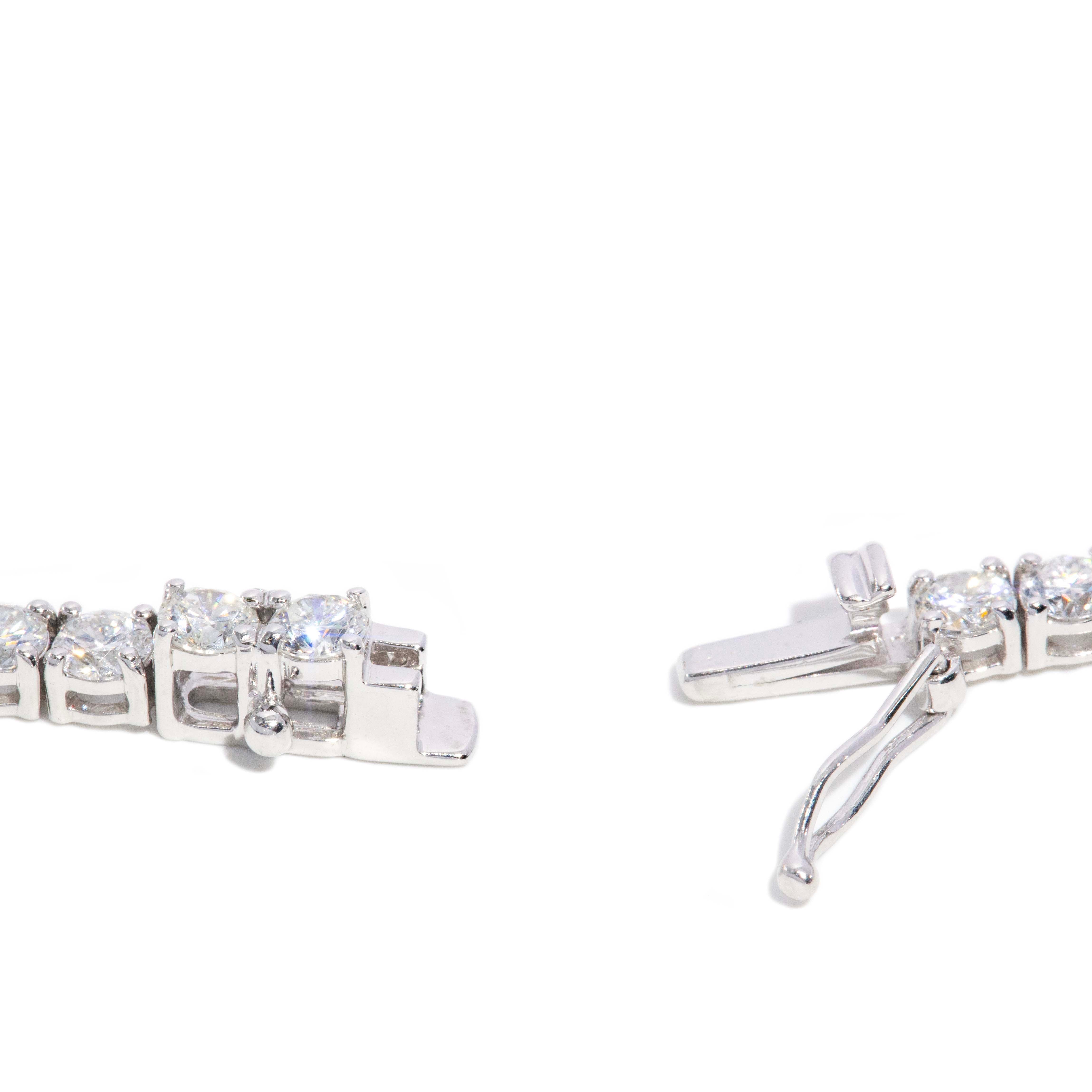 Nuala Contemporary 14.85 Carat Diamond Rivière Necklace 18ct White Gold Pendants/Necklaces Imperial Jewellery 