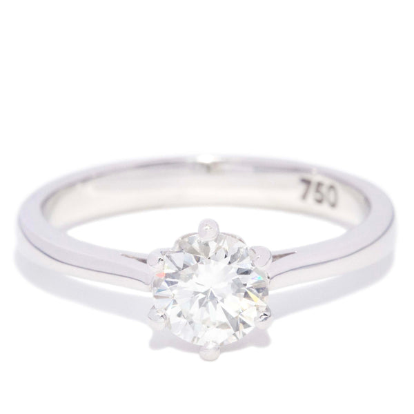 Orla Diamond Solitaire Ring 18ct White Gold Rings Imperial Jewellery 