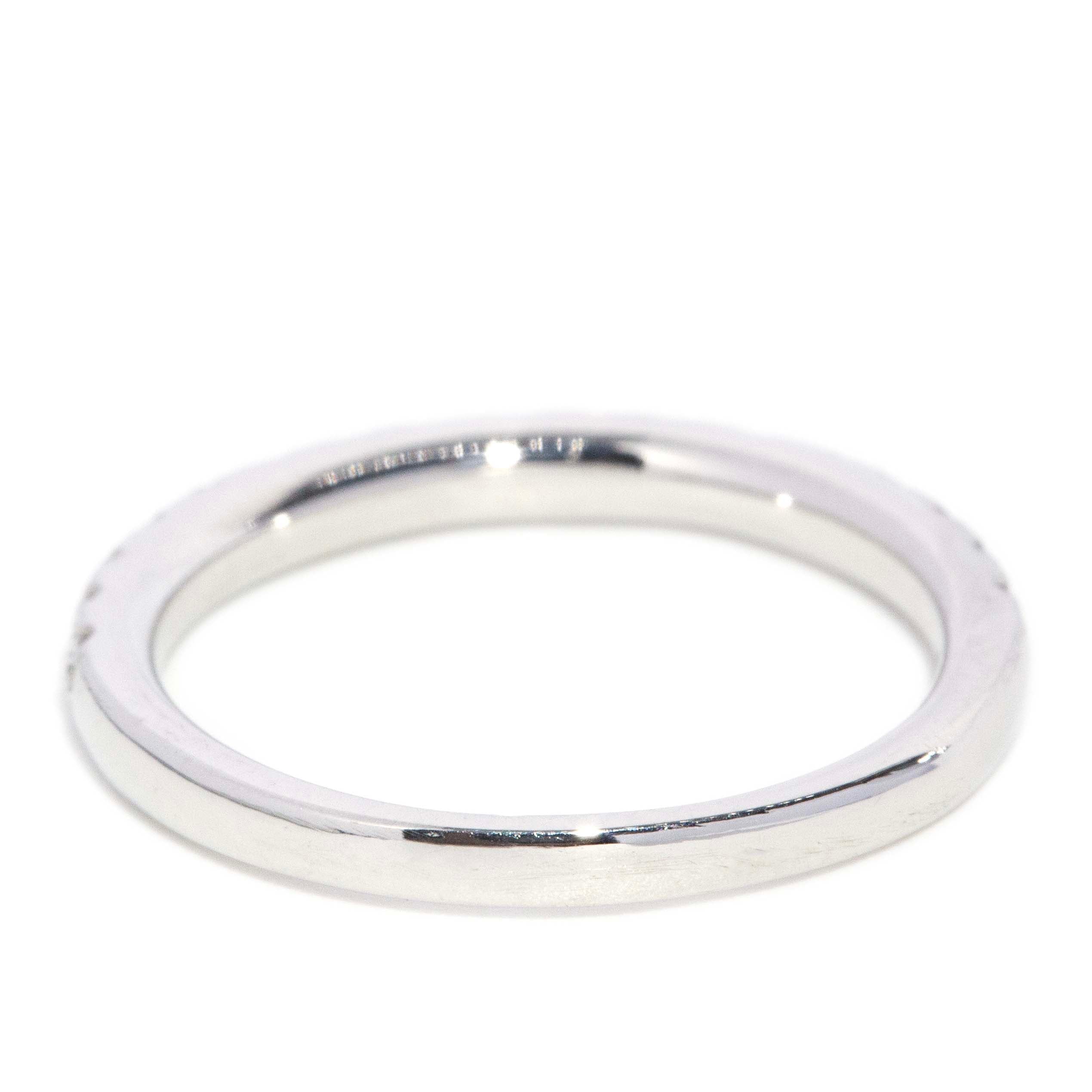 Sabrina Vintage Circa 1980s Brilliant Diamond Half Eternity Ring 18ct White Gold Rings Imperial Jewellery 