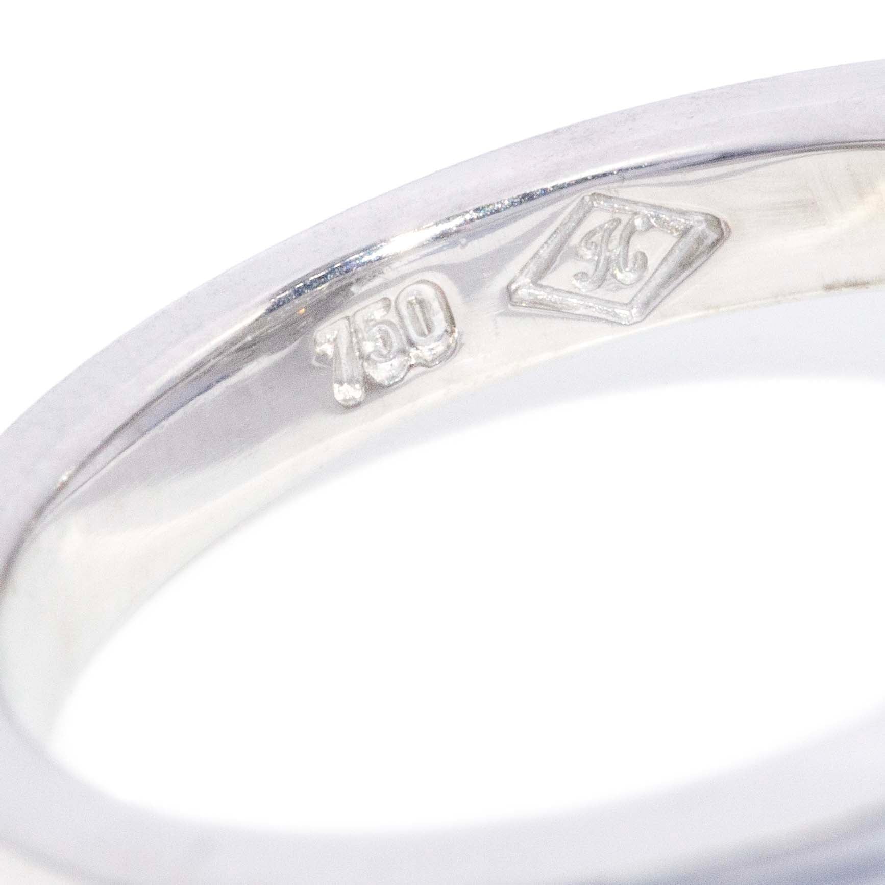 Sara Contemporary ADGL Certified 1.08 Carat Diamond Cluster Ring 18ct White Gold Rings Imperial Jewellery 