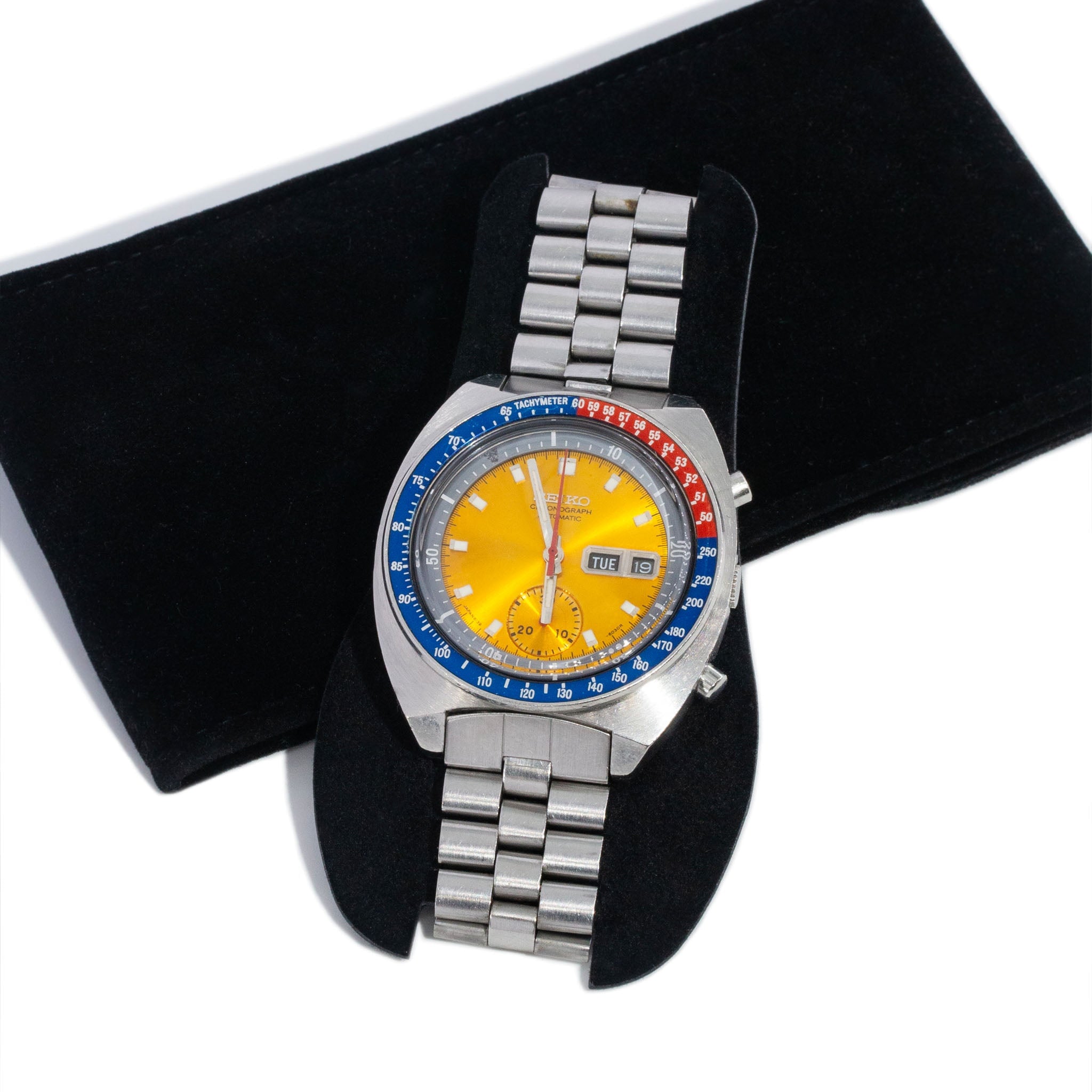 Seiko Pogue 1975 Stainless Steel Watch Ref 6139-6002 Watches Anthology Jewellers 