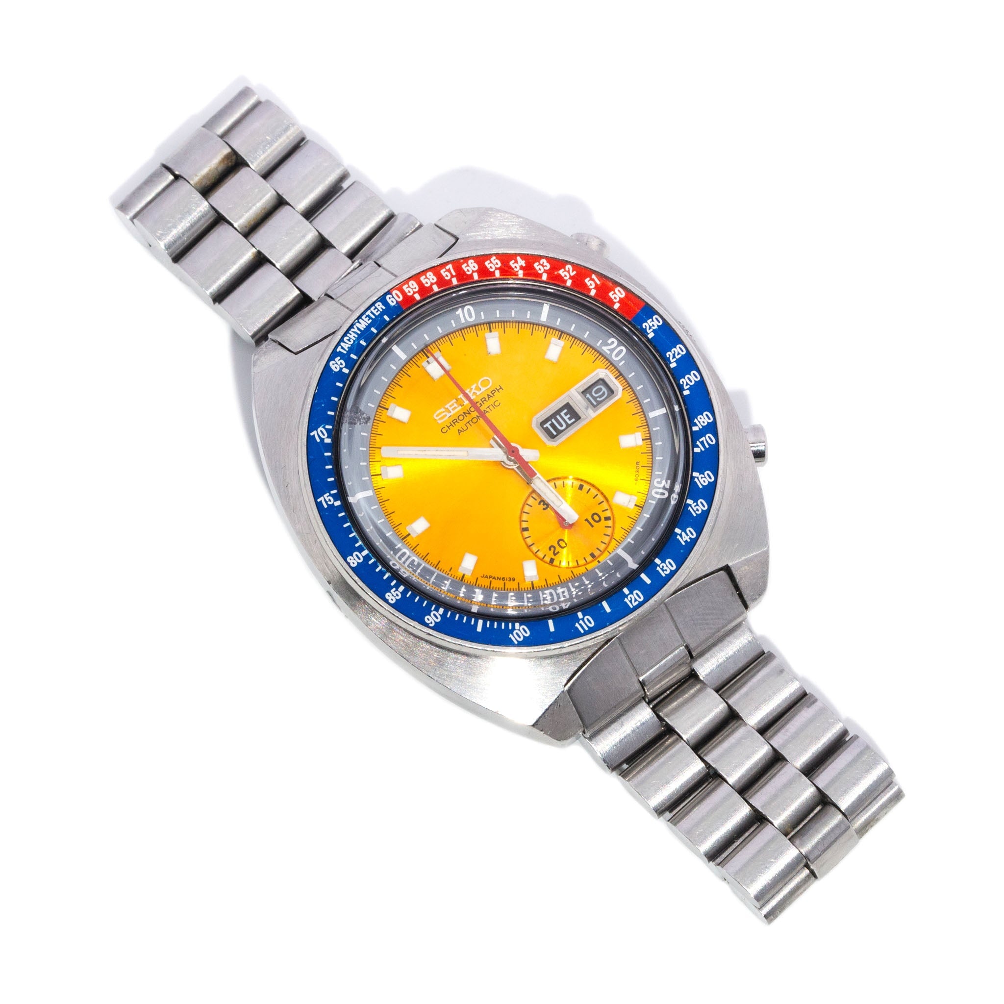 Seiko Pogue 1975 Stainless Steel Watch Ref 6139-6002 Watches Anthology Jewellers 