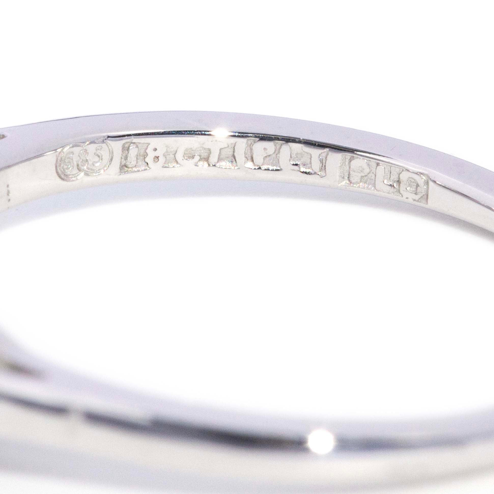 Stella Vintage Circa 1950s Old Cut Diamond Five Stone Ring 14ct White Gold Rings Imperial Jewellery 