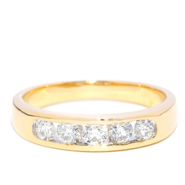 Xanthia Channel Set Diamond Band 18ct Gold Rings Imperial Jewellery 