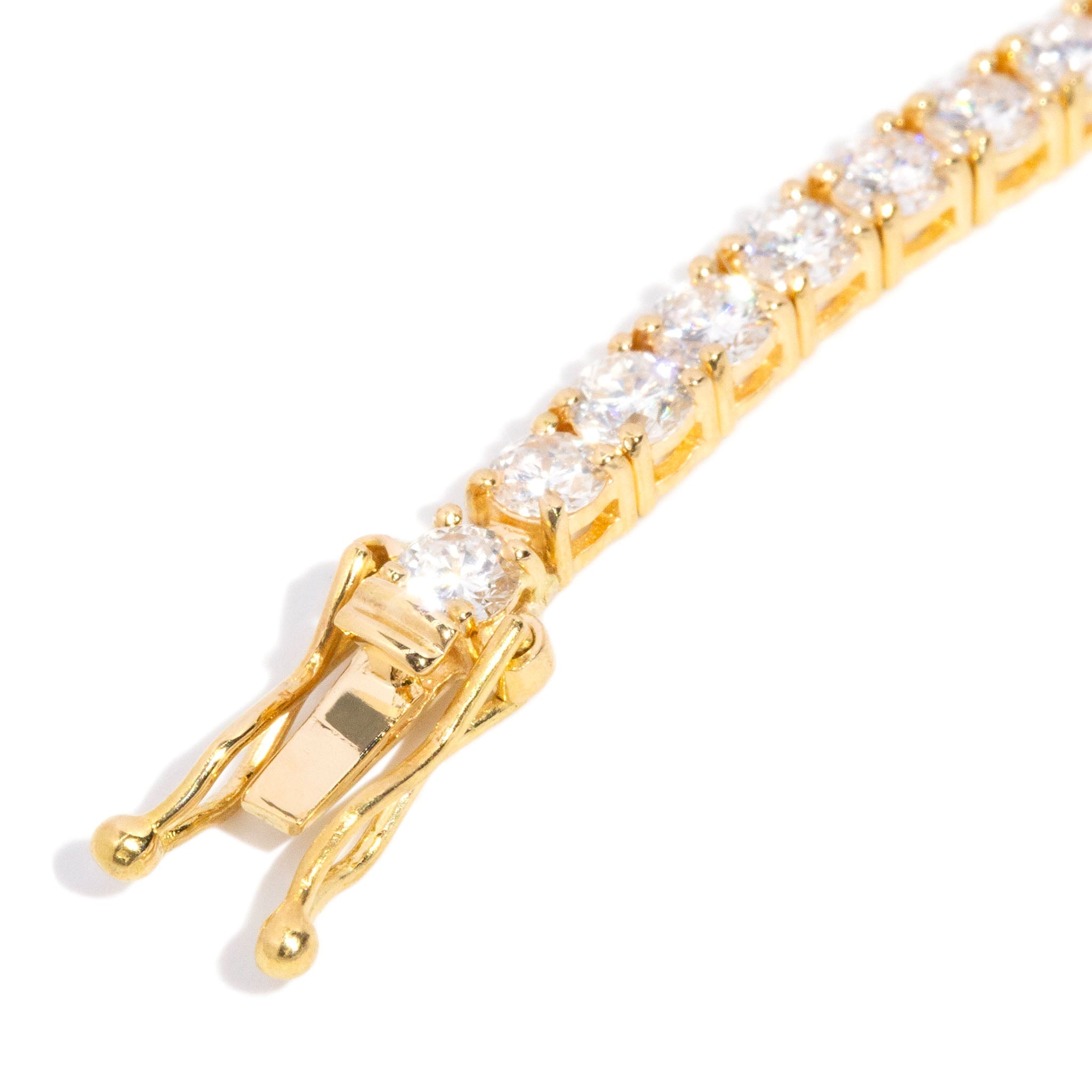 Xenia 4.56ct Diamond Tennis Bracelet 18K Yellow Gold Bracelets/Bangles Anthology Jewellers 