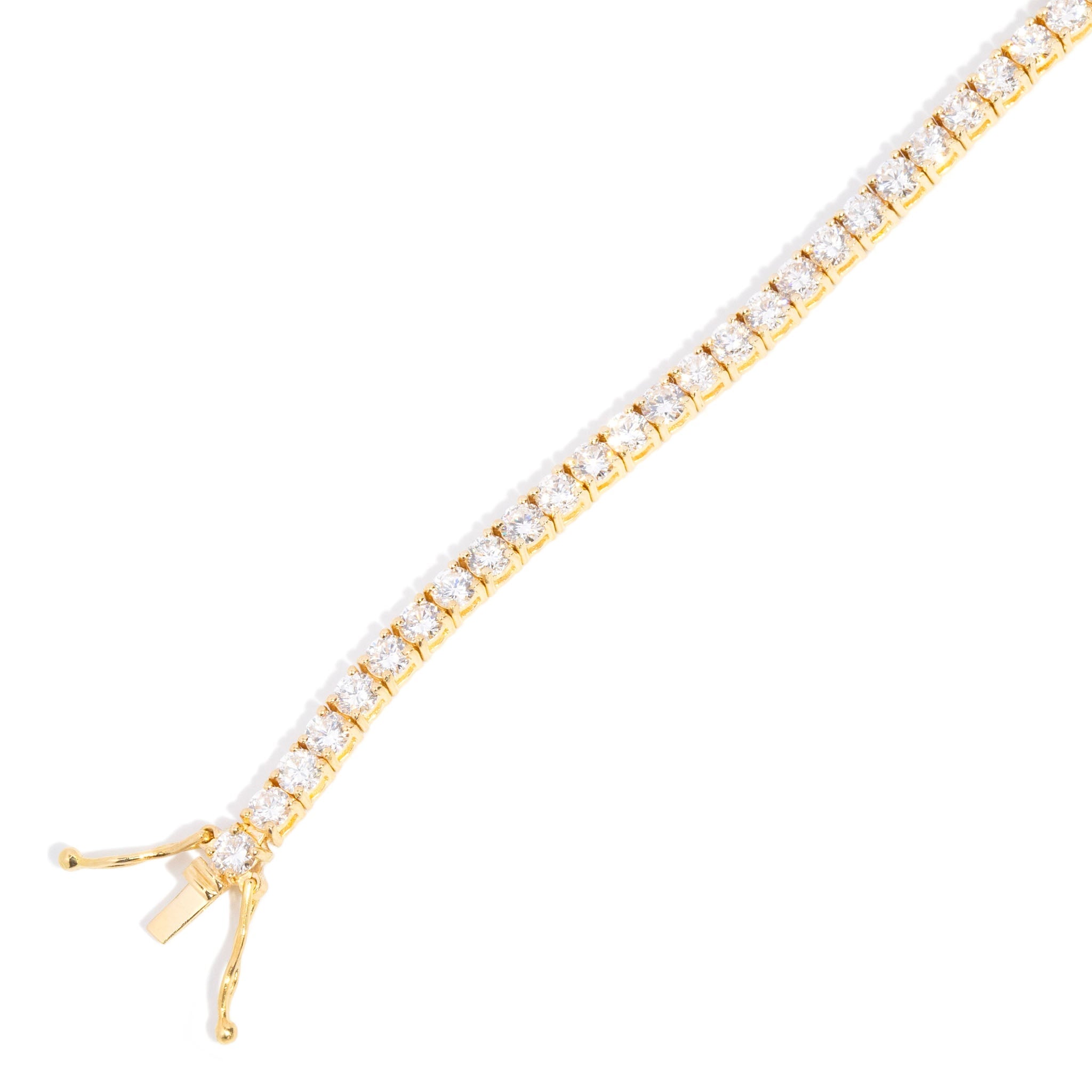 Xenia 4.56ct Diamond Tennis Bracelet 18K Yellow Gold Bracelets/Bangles Anthology Jewellers 