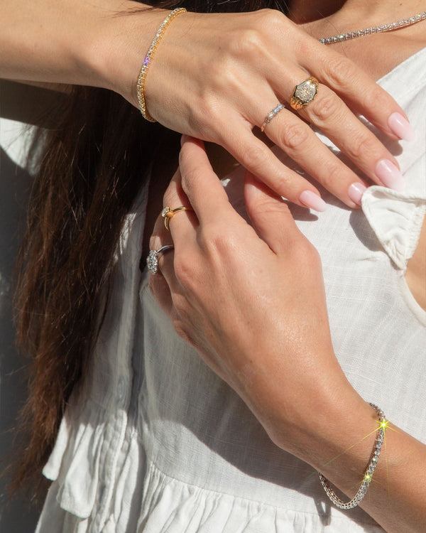 Xenia 4.56ct Diamond Tennis Bracelet 18K Yellow Gold Bracelets/Bangles Anthology Jewellers 