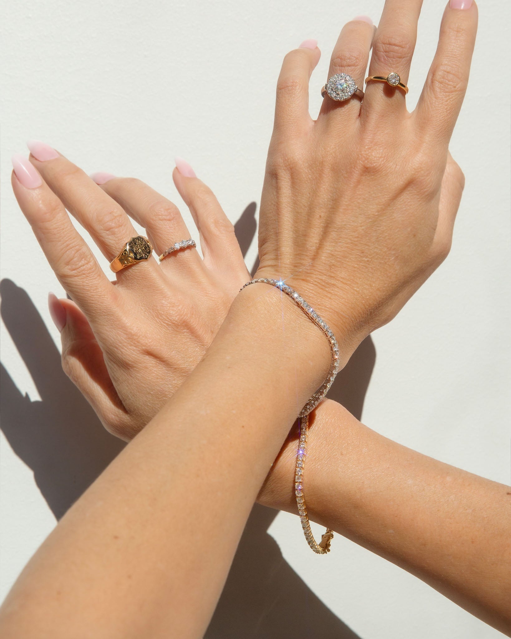 Xenia 4.56ct Diamond Tennis Bracelet 18K Yellow Gold Bracelets/Bangles Anthology Jewellers 