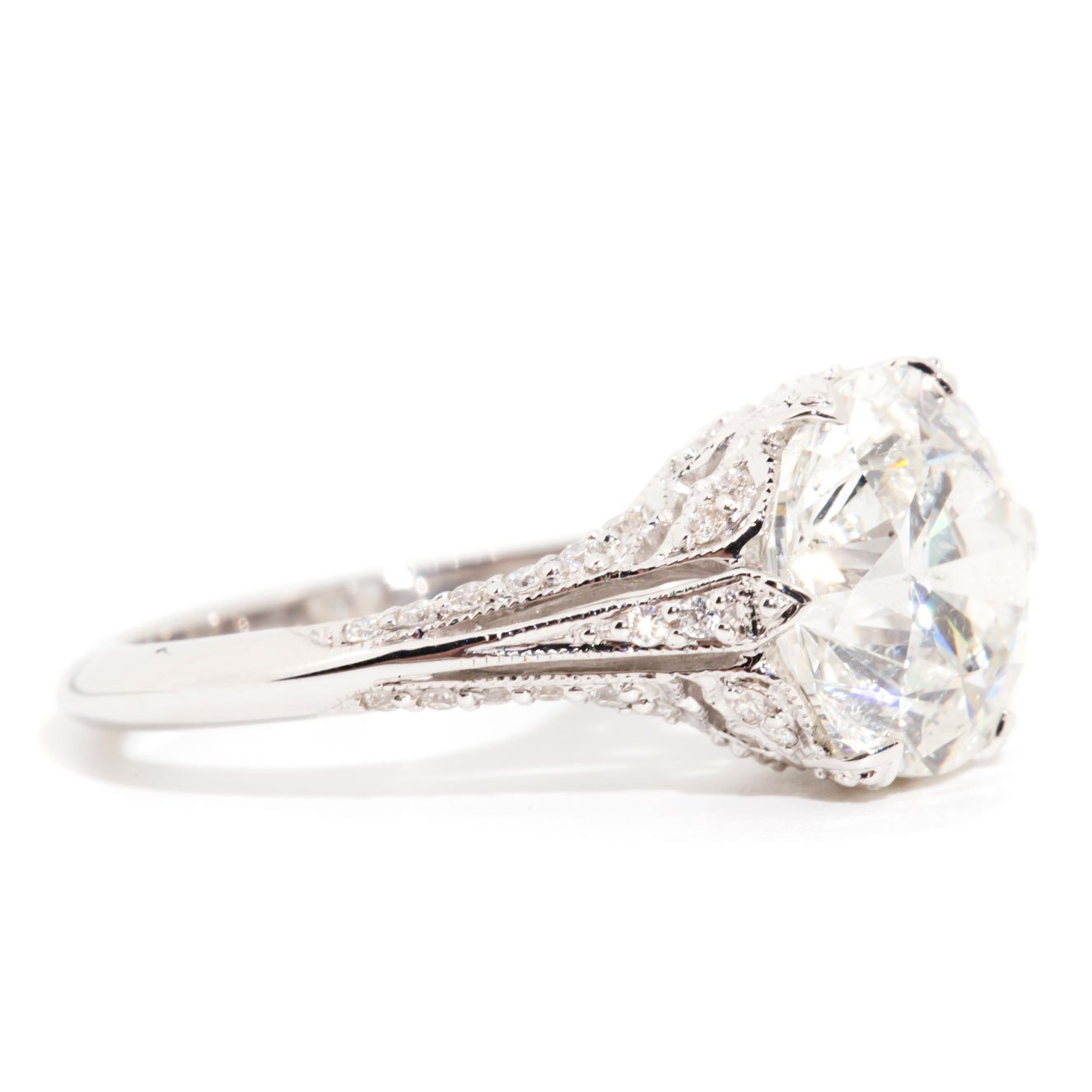 Amari 4.01 Carat ADGL Certified Diamond Engagement Ring Rings Imperial Jewellery