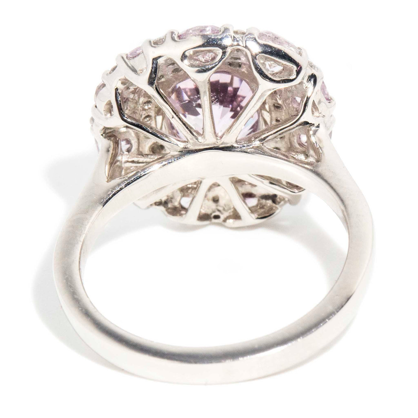 Astrid Pink & Purple Diamond & Cushion Cut Spinel Ring Rings Imperial Jewellery 