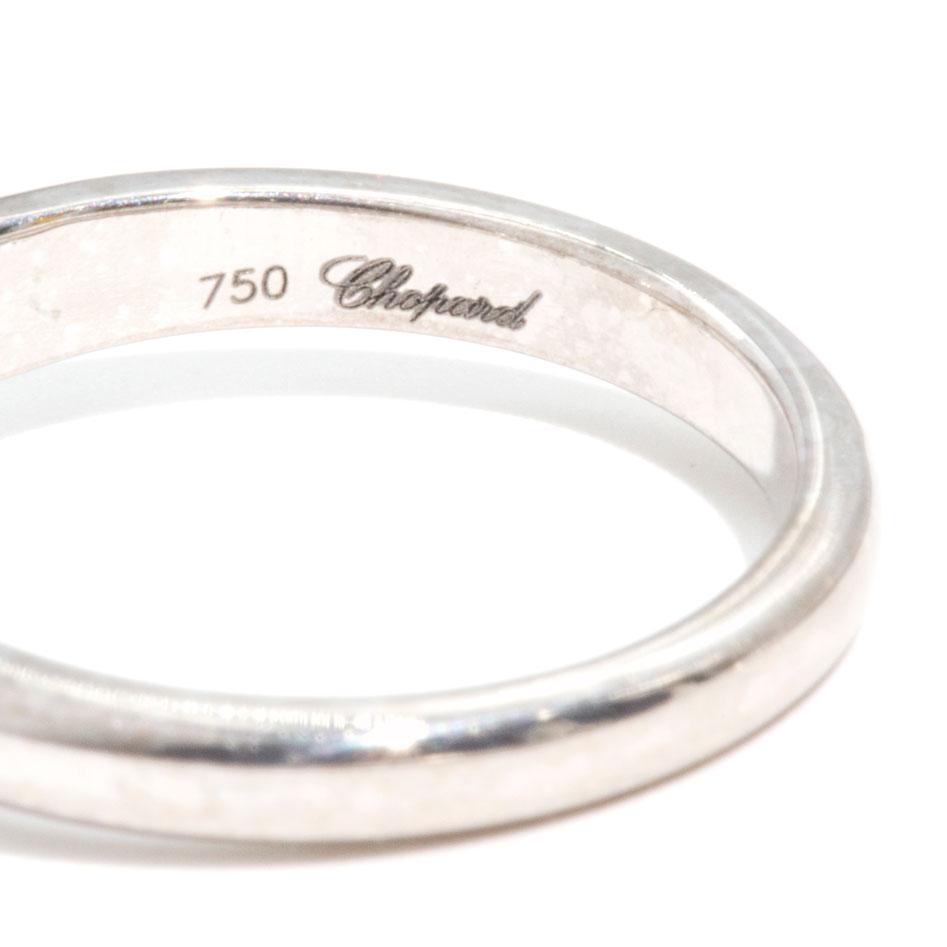 Chopard 18 Carat White Gold Happy Diamonds Heart Ring Rings Imperial Jewellery