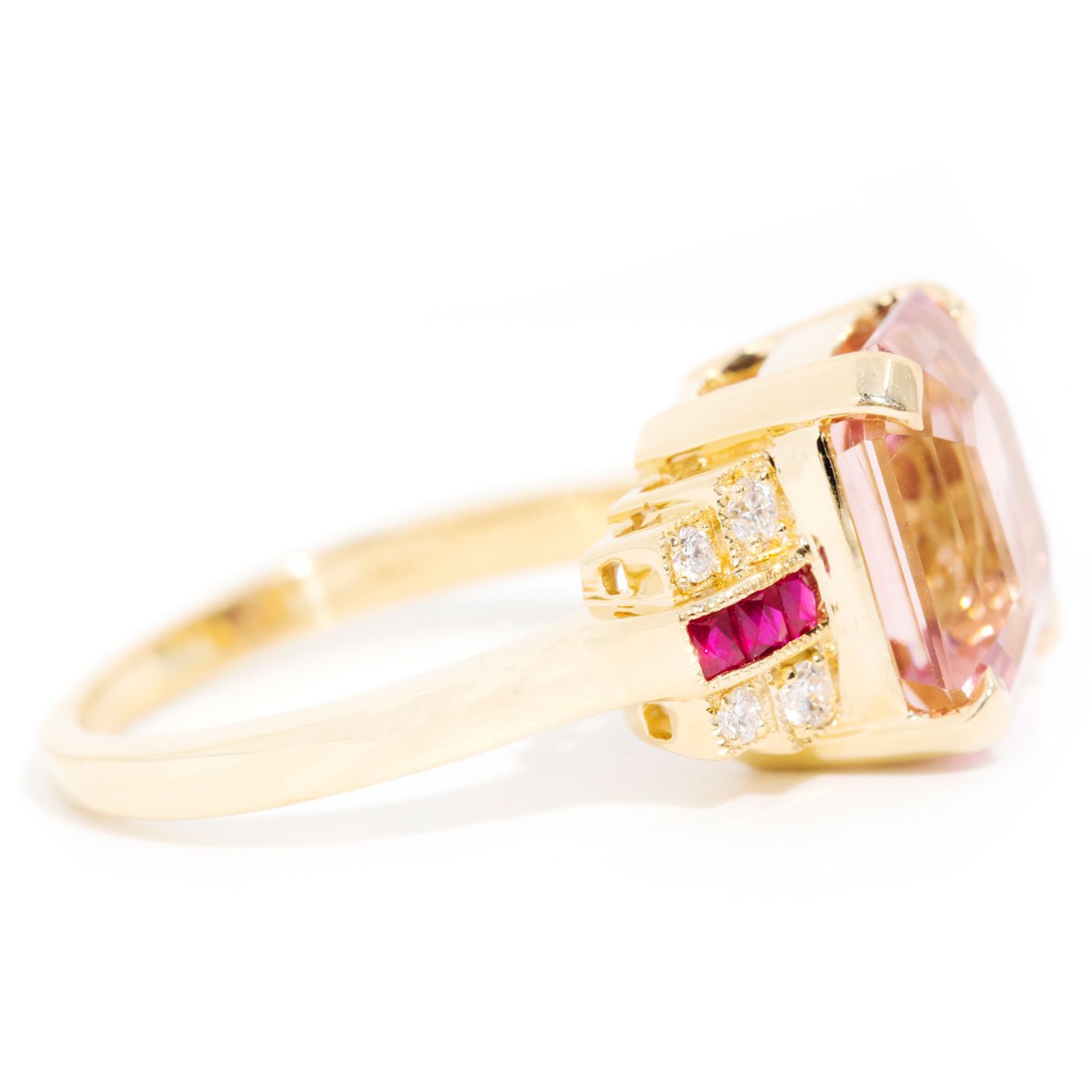 Dorothy xxxx Carat Pink Tourmaline & Spinel & Diamond Ring Rings Imperial Jewellery 