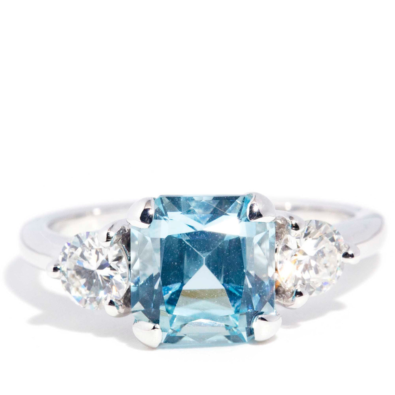 Francine 2.49ct Aquamarine & 0.58ct Certified Diamond 18ct Gold Ring* GTG Rings Imperial Jewellery Imperial Jewellery - Hamilton