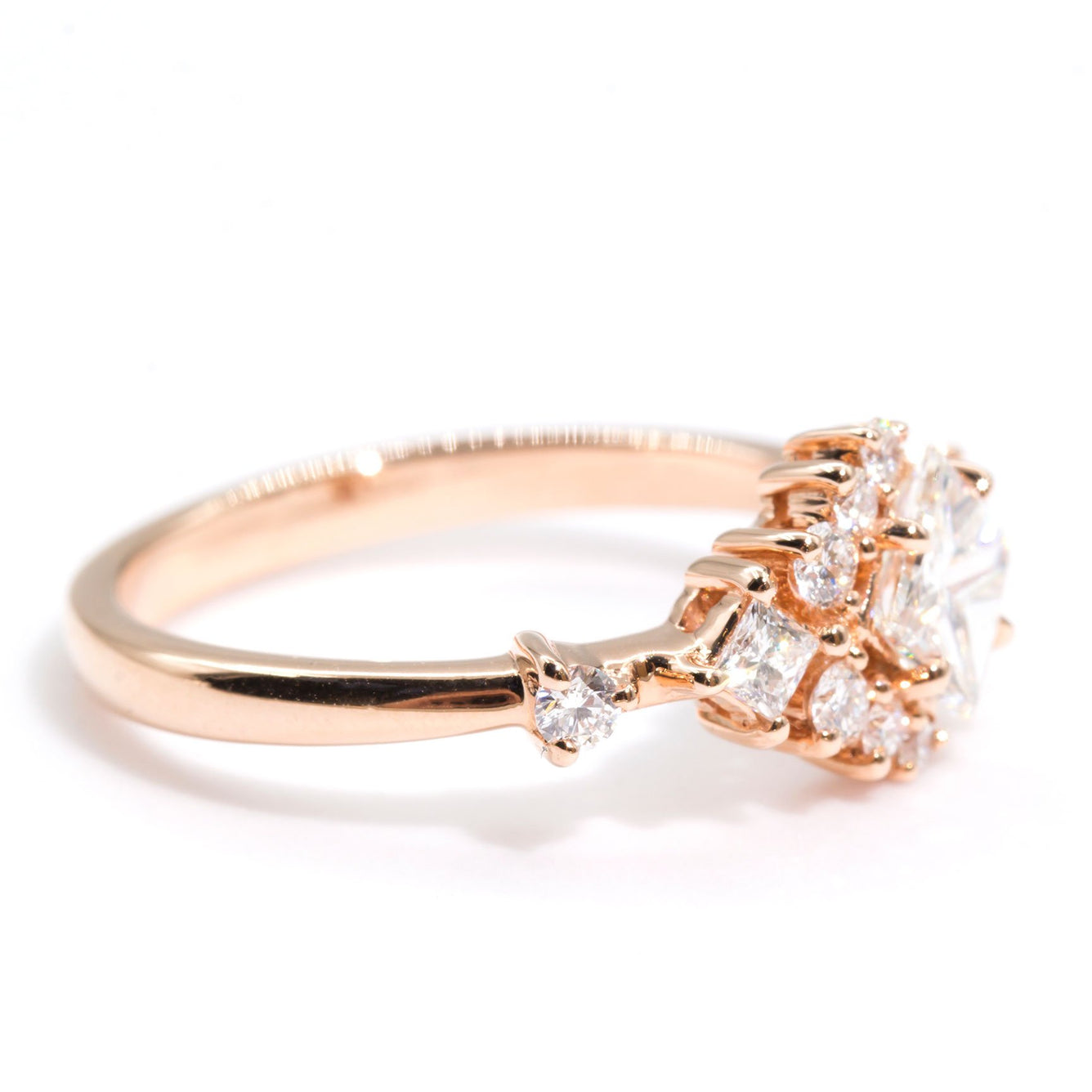 Gabriella Princess Cut Diamond Engagement Ring Imperial Jewellery - Auctions, Antique, Vintage & Estate 