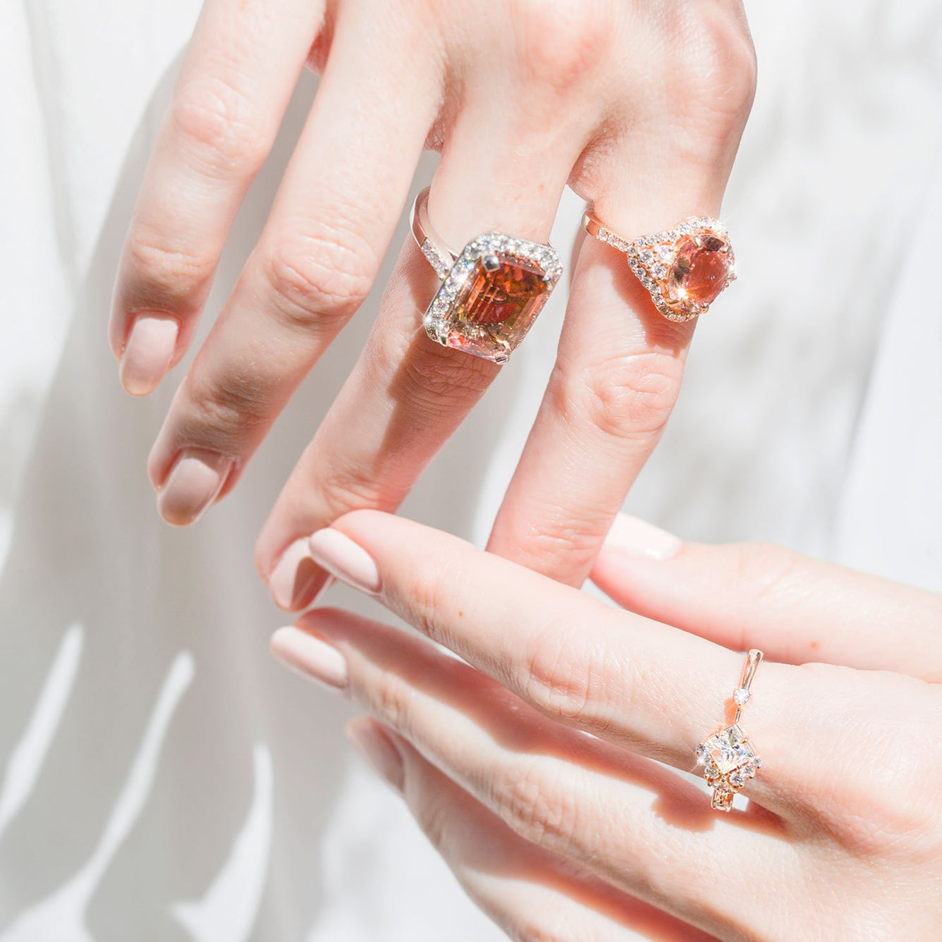 Gabriella Princess Cut Diamond Engagement Ring Imperial Jewellery - Auctions, Antique, Vintage & Estate 
