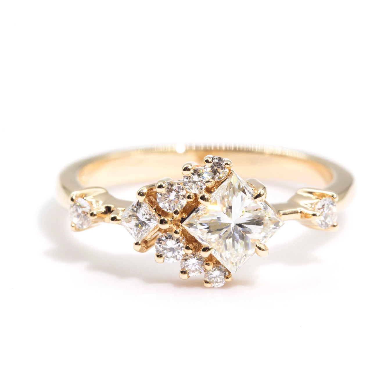Gabrielle Princess Cut Diamond Vintage Engagement Ring Rings Imperial Jewellery 