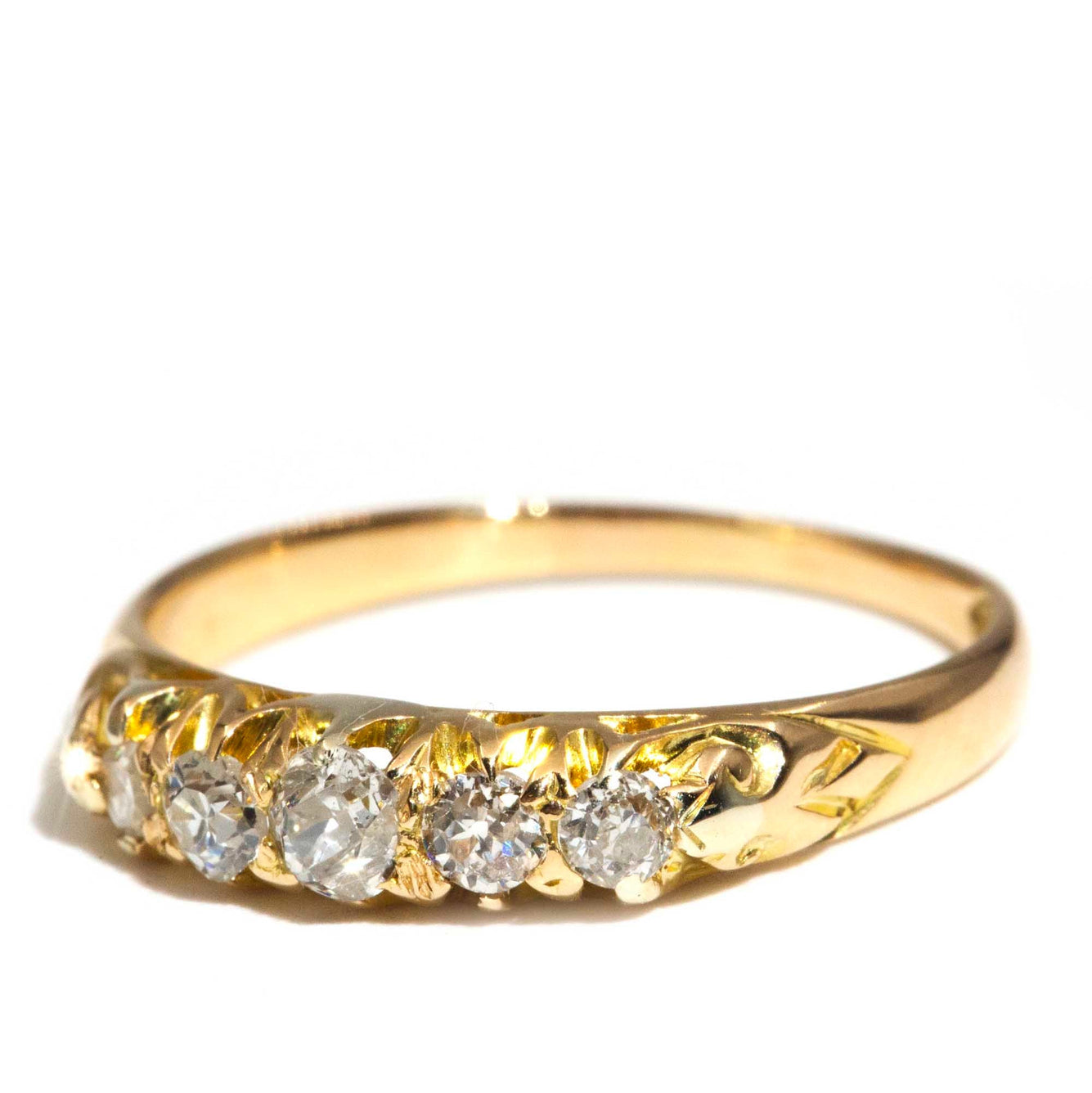 Medora Antique Victorian Old Cut Diamond 18ct Gold Eternity Band* OB Rings Imperial Jewellery