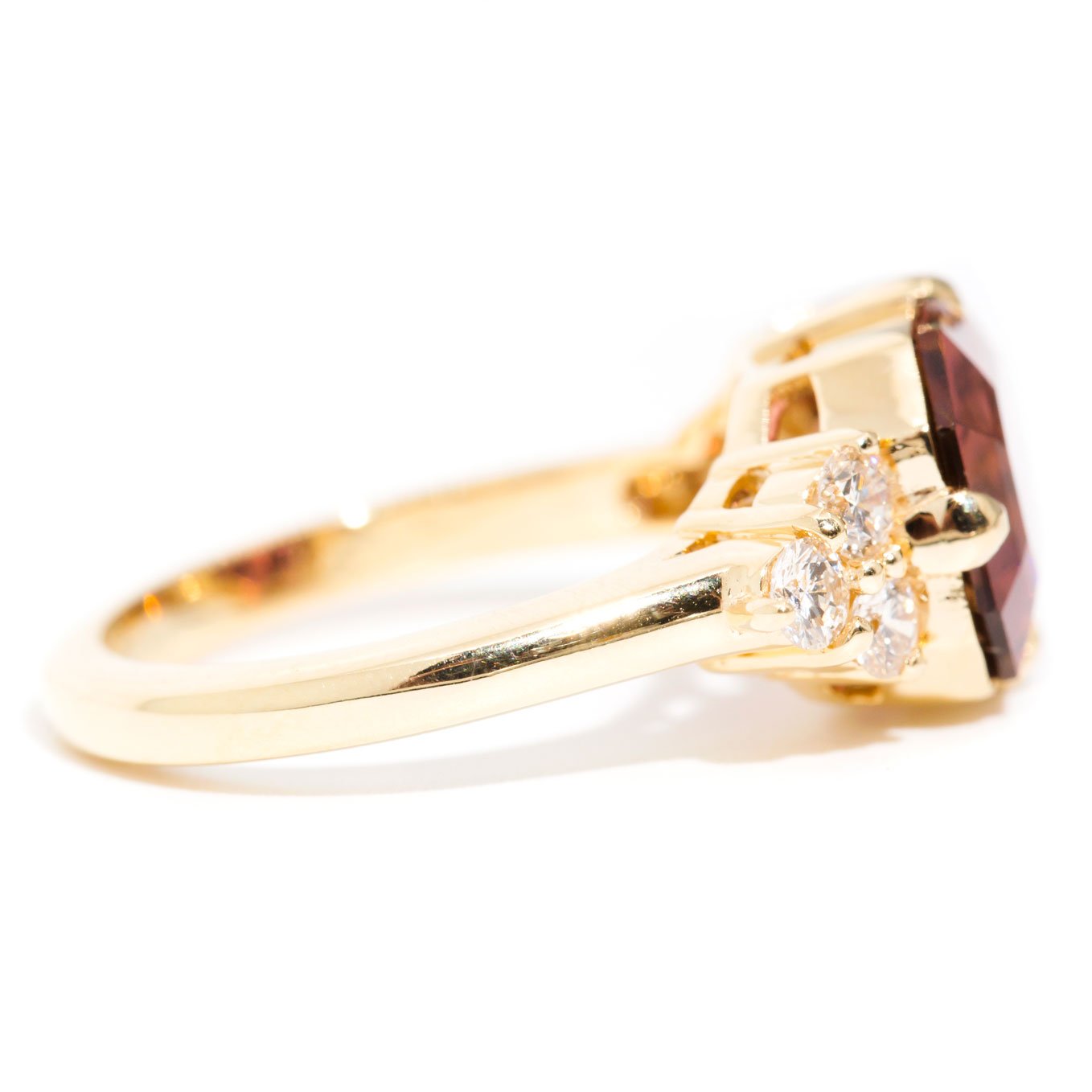 Noelle 18 Carat Yellow Gold Tourmaline & Diamond Ring Rings Imperial Jewellery