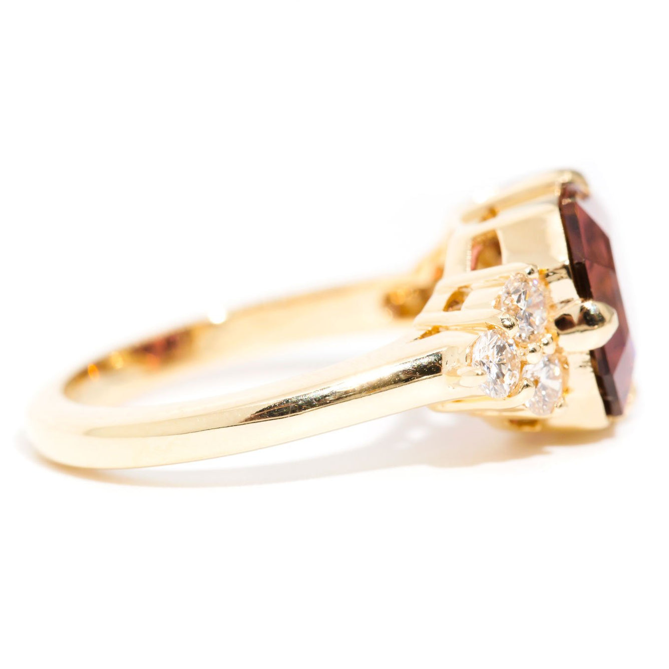 Noelle 18 Carat Yellow Gold Tourmaline & Diamond Ring Rings Imperial Jewellery