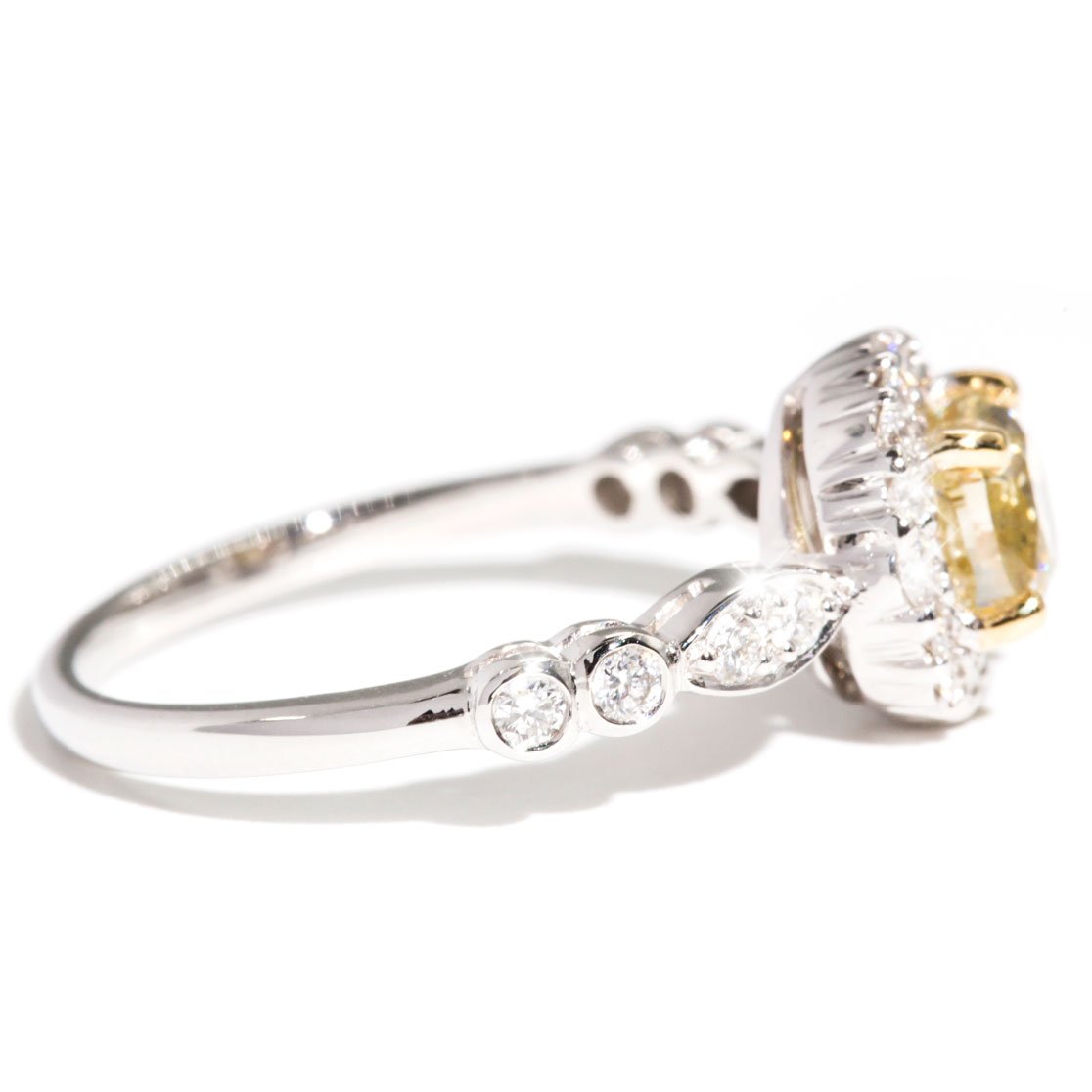 Peyton 1.02 Carat Certified Fancy Yellow Diamond Engagement Ring Rings Imperial Jewellery