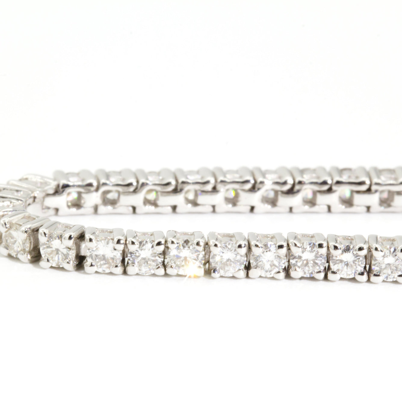 Sidney 18 Carat White Gold Diamond Tennis Bracelet Bracelets/Bangles Imperial Jewellery - Auctions, Antique, Vintage & Estate